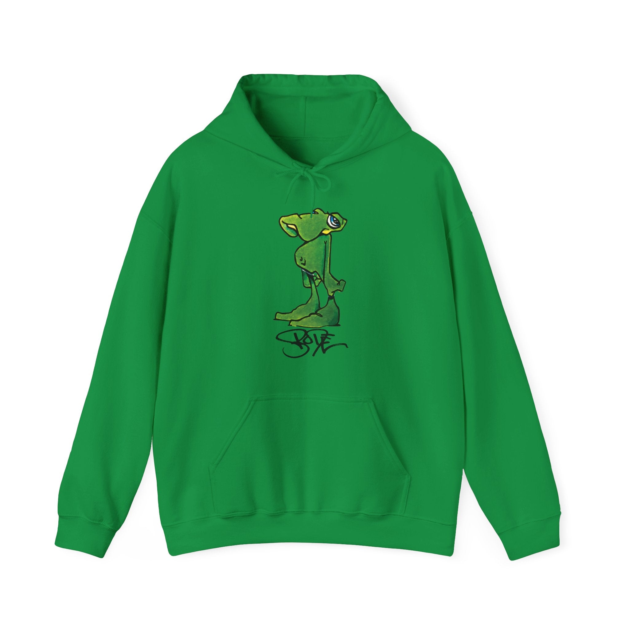 Bode Classic Da'Lizard Sudadera con capucha de doble cara de edición limitada verde