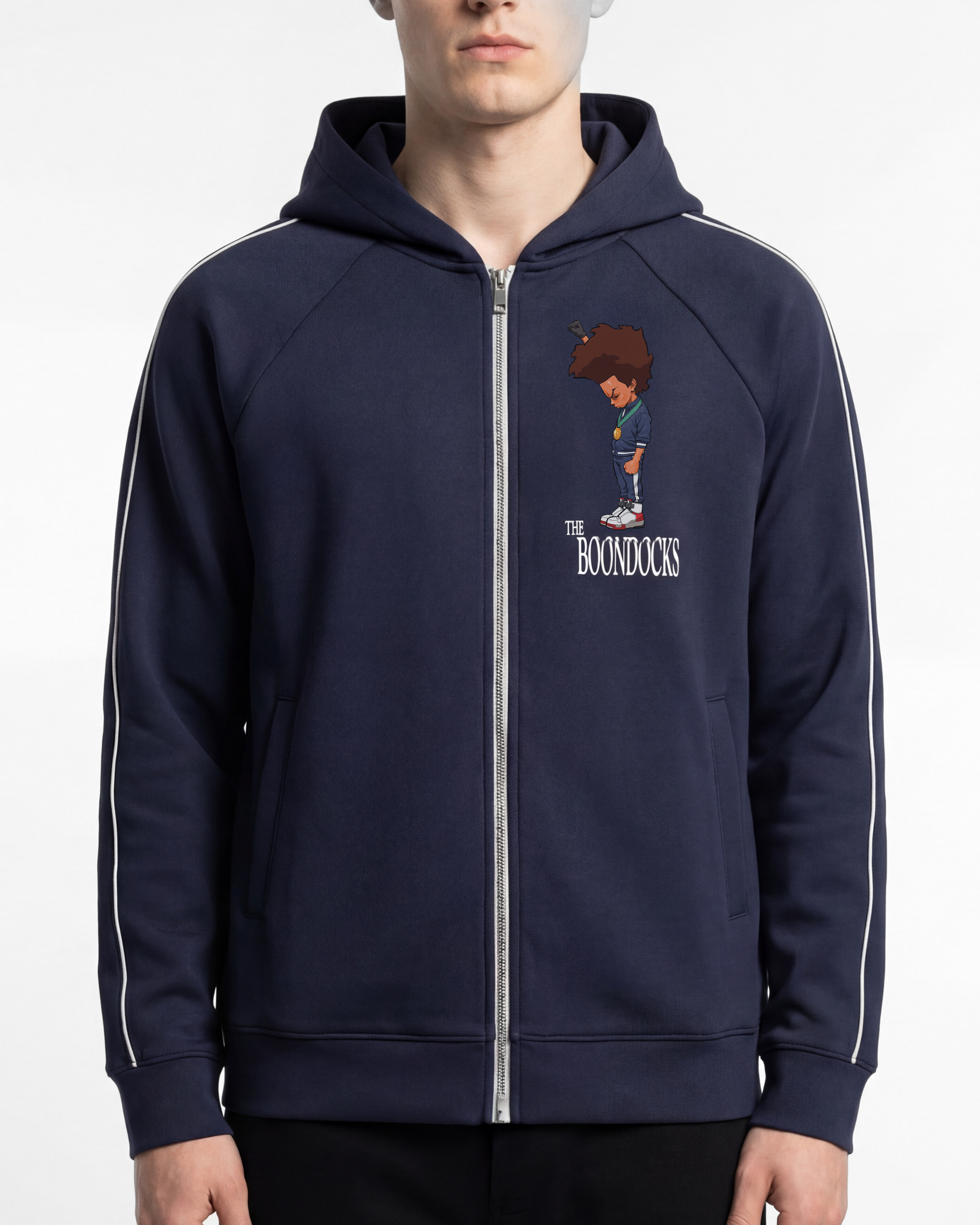 The Boondocks Huey Fist Stand Zipper Hoodie