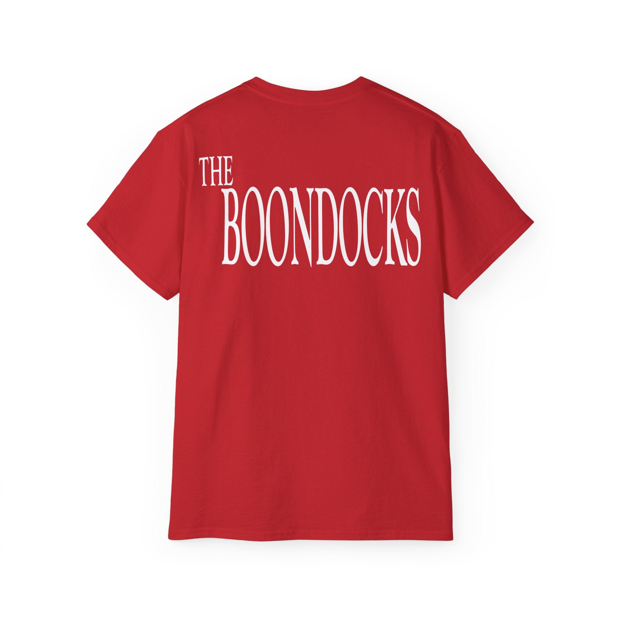 The Boondocks - Camiseta ecológica blanca y negra de Huey Packing Heat