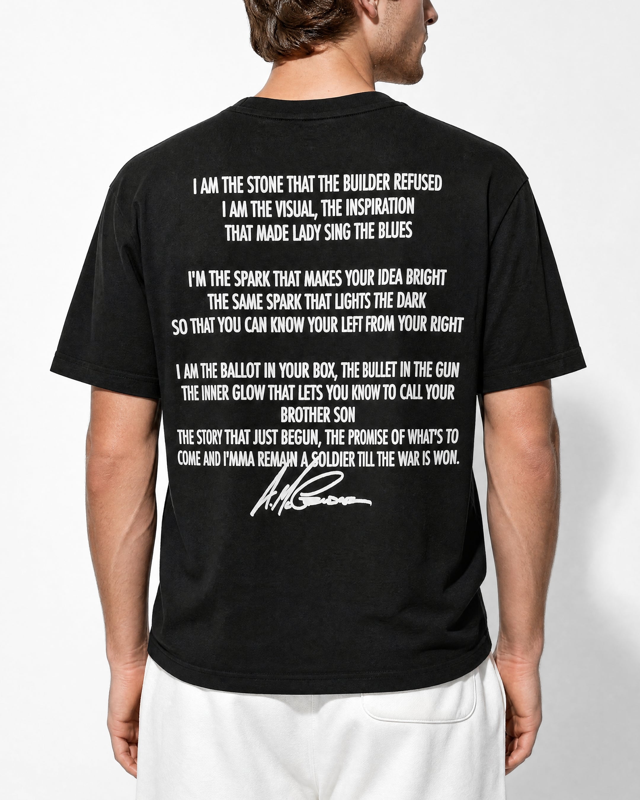 The Boondocks Spoken Truth Black Embellished Tee