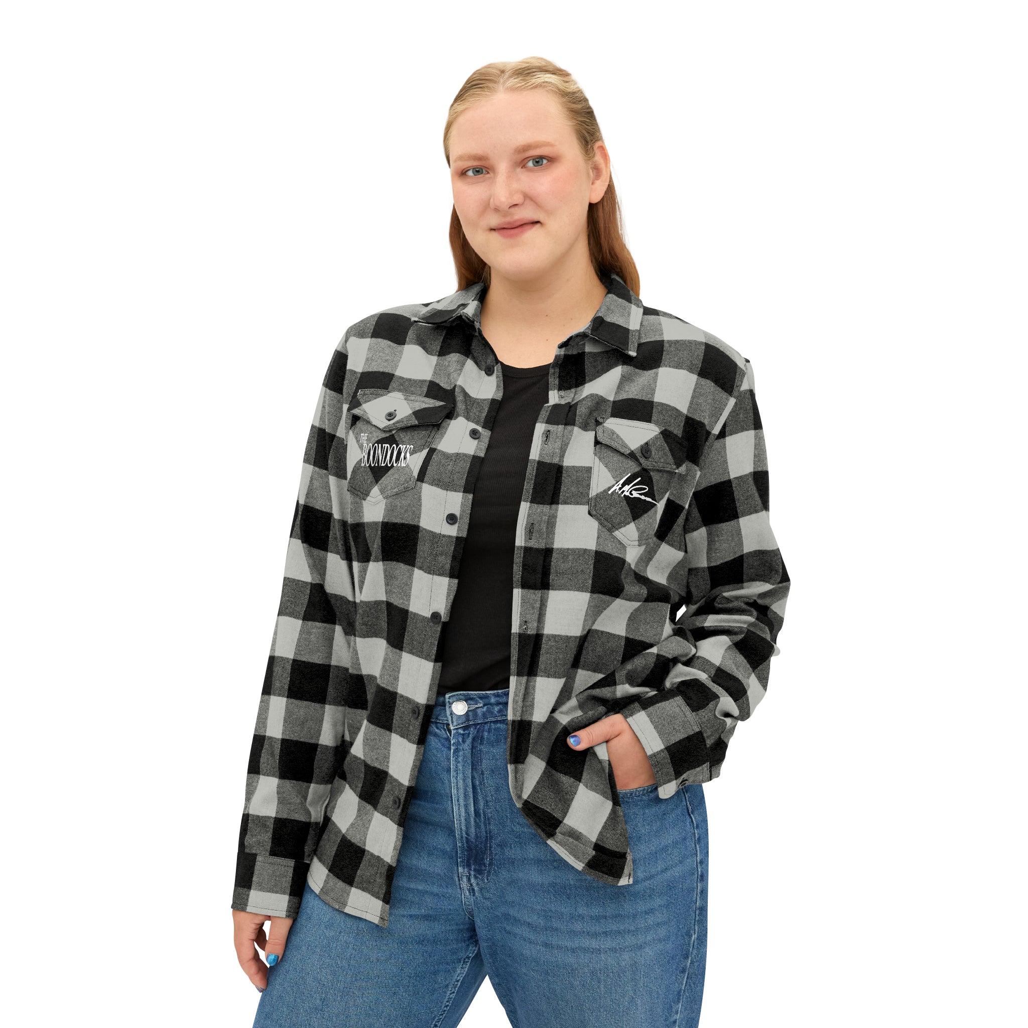 The Boondocks Freeman Brothers Wanted Grey / Black Flannel Shirt