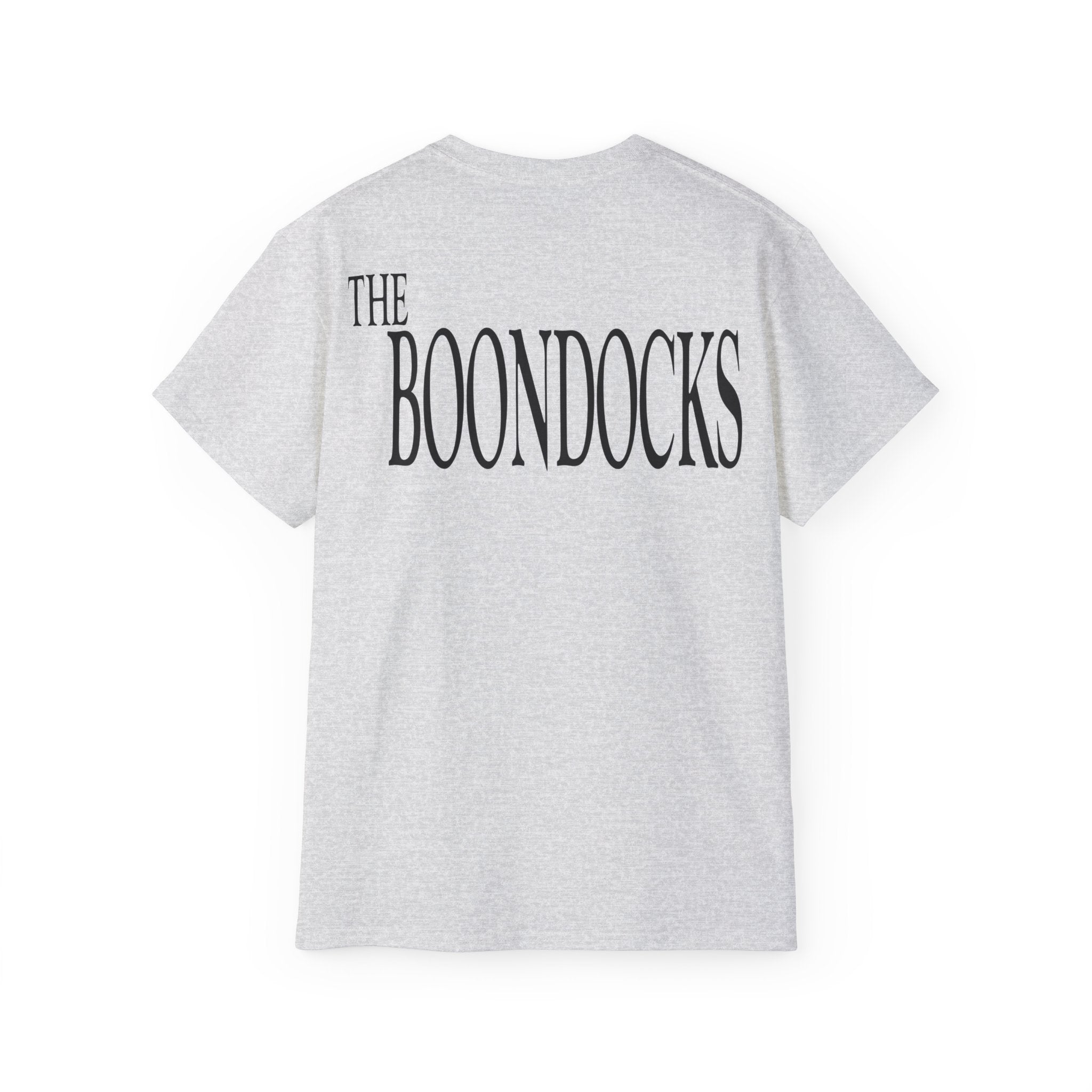 The Boondocks - Camiseta ecológica blanca y negra de Huey Packing Heat