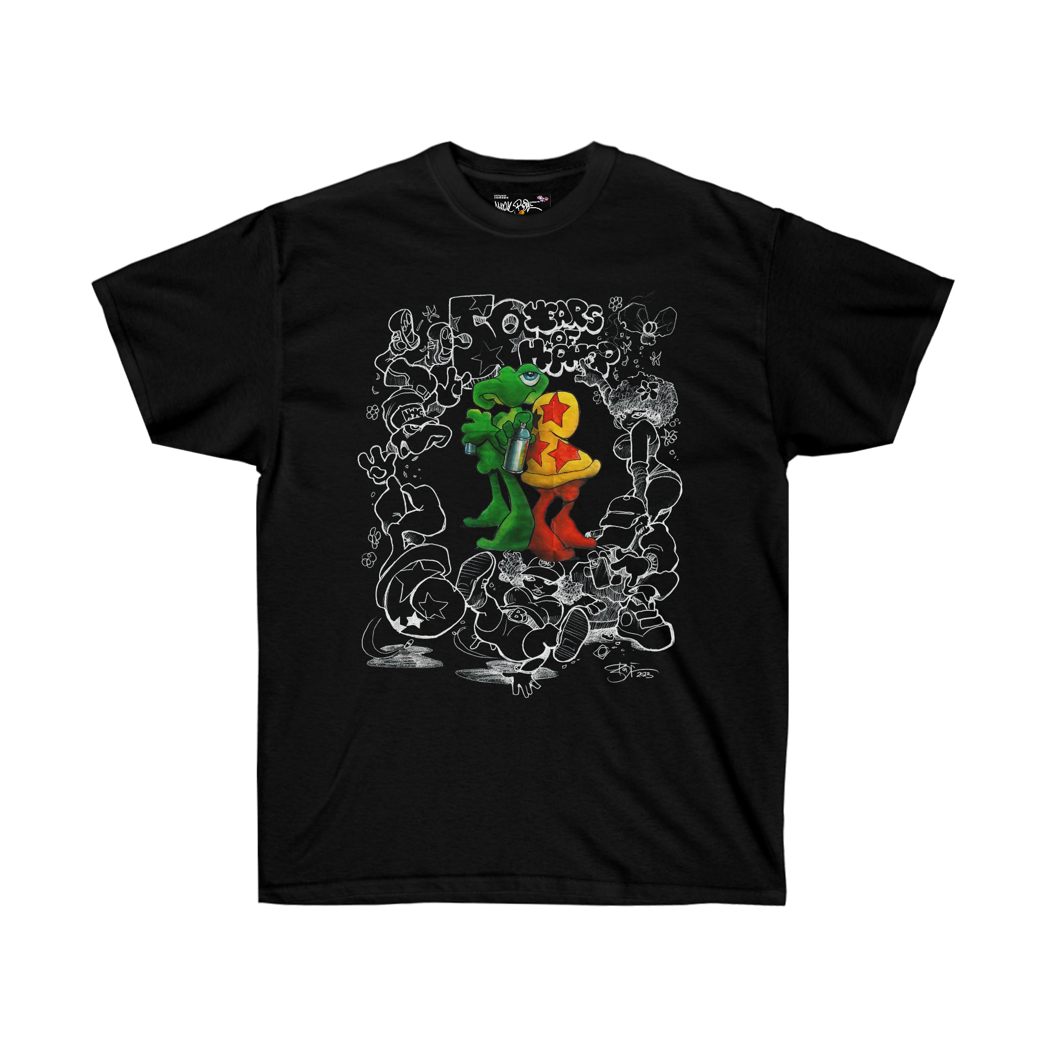 Bode X 50th Anniversary of Hip Hop Limited Edition Tee Black