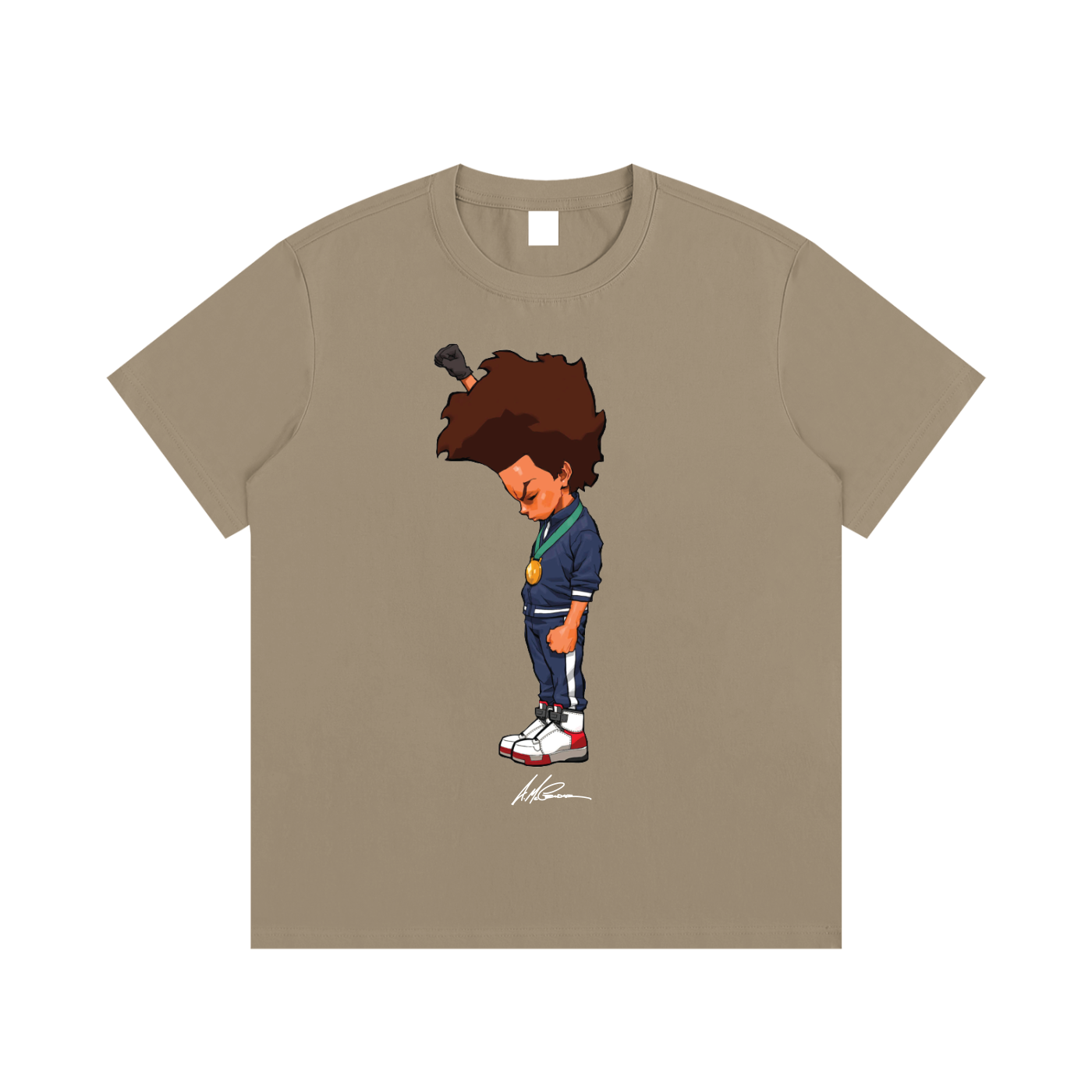 The Boondocks Huey Fist Stand Tee