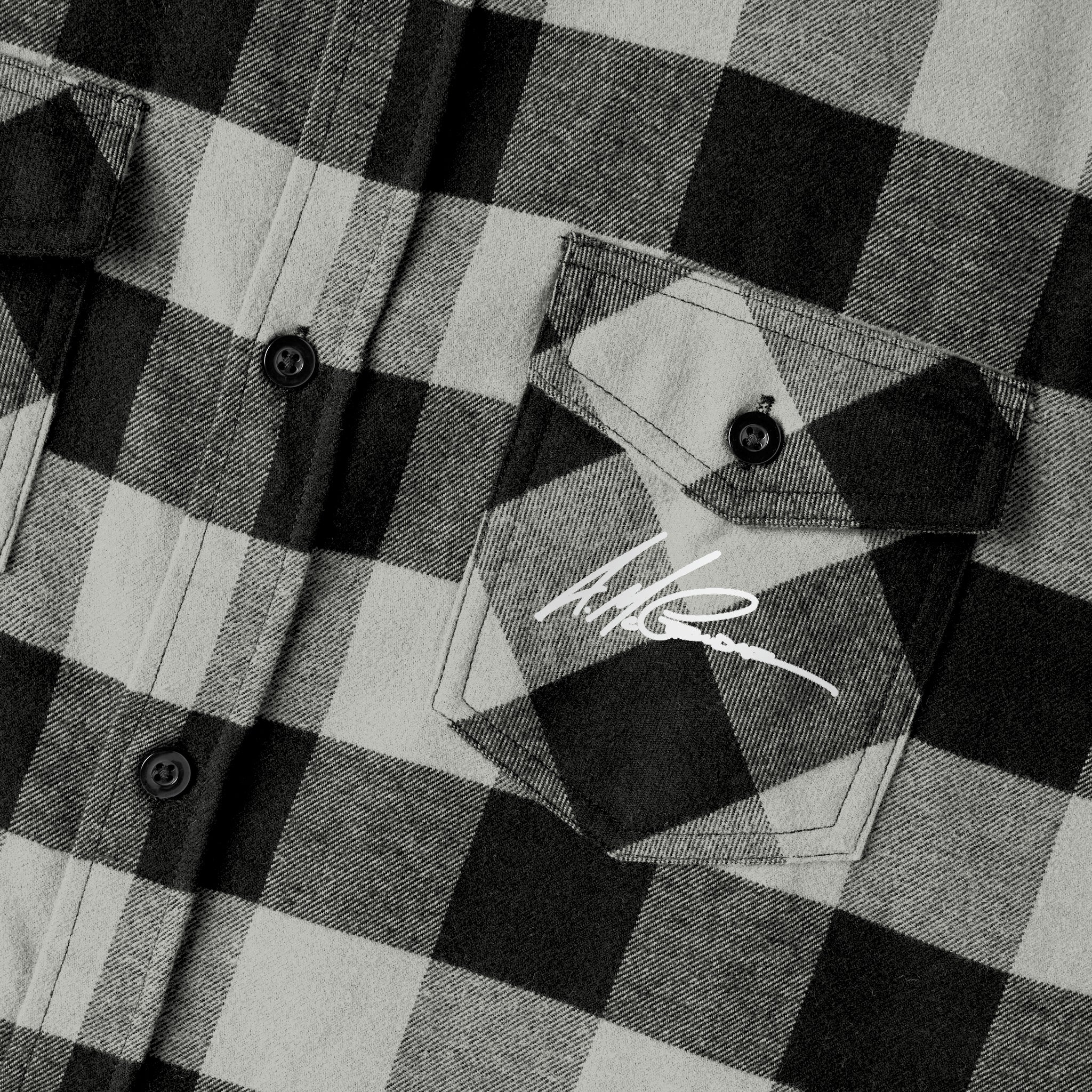 The Boondocks Freeman Brothers Wanted Grey / Black Flannel Shirt