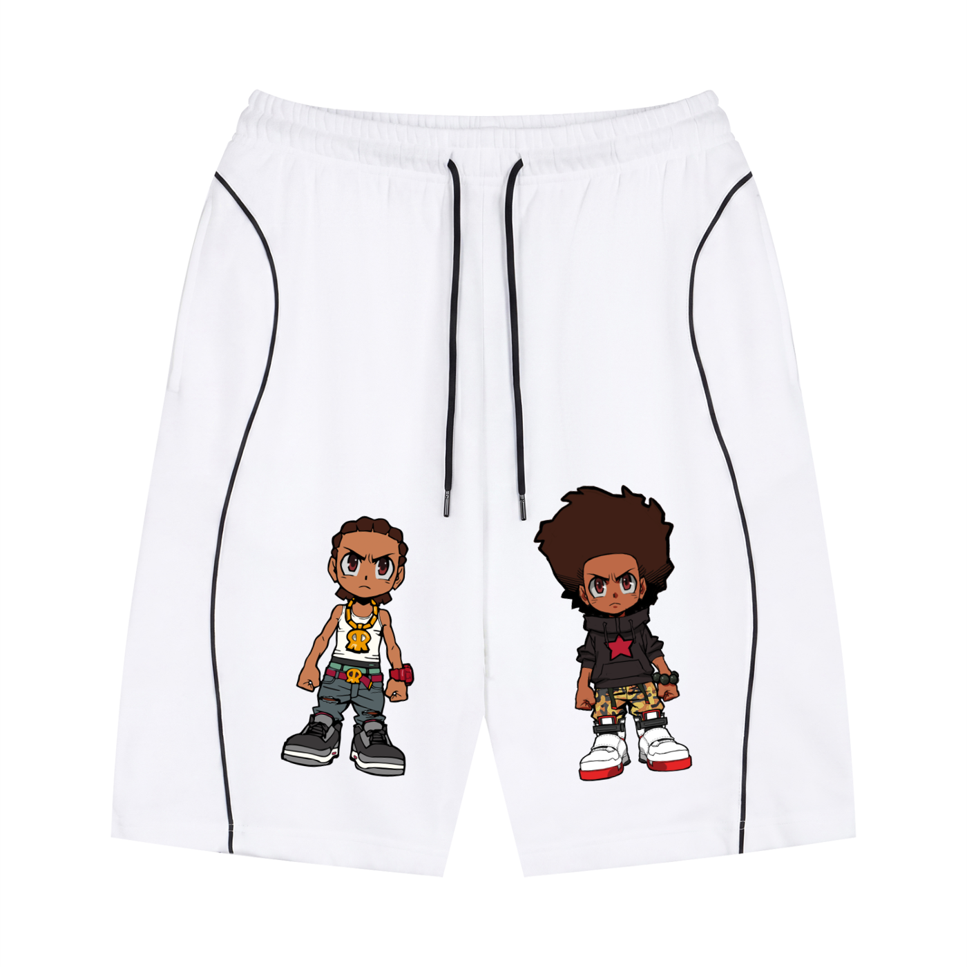 The Boondocks Huey & Riley Core Drawstring Shorts