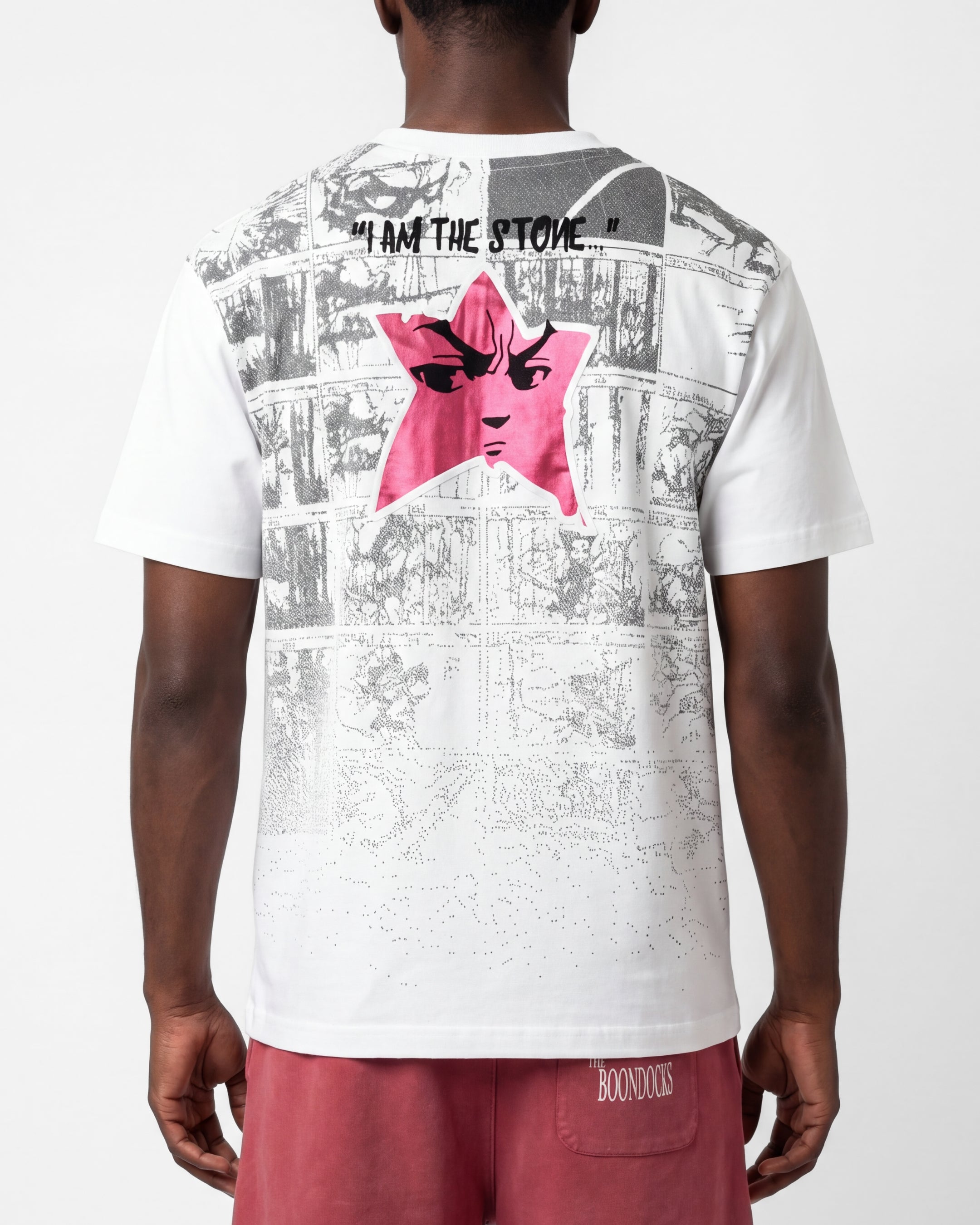 The Boondocks By Any Means White Embellished Tee