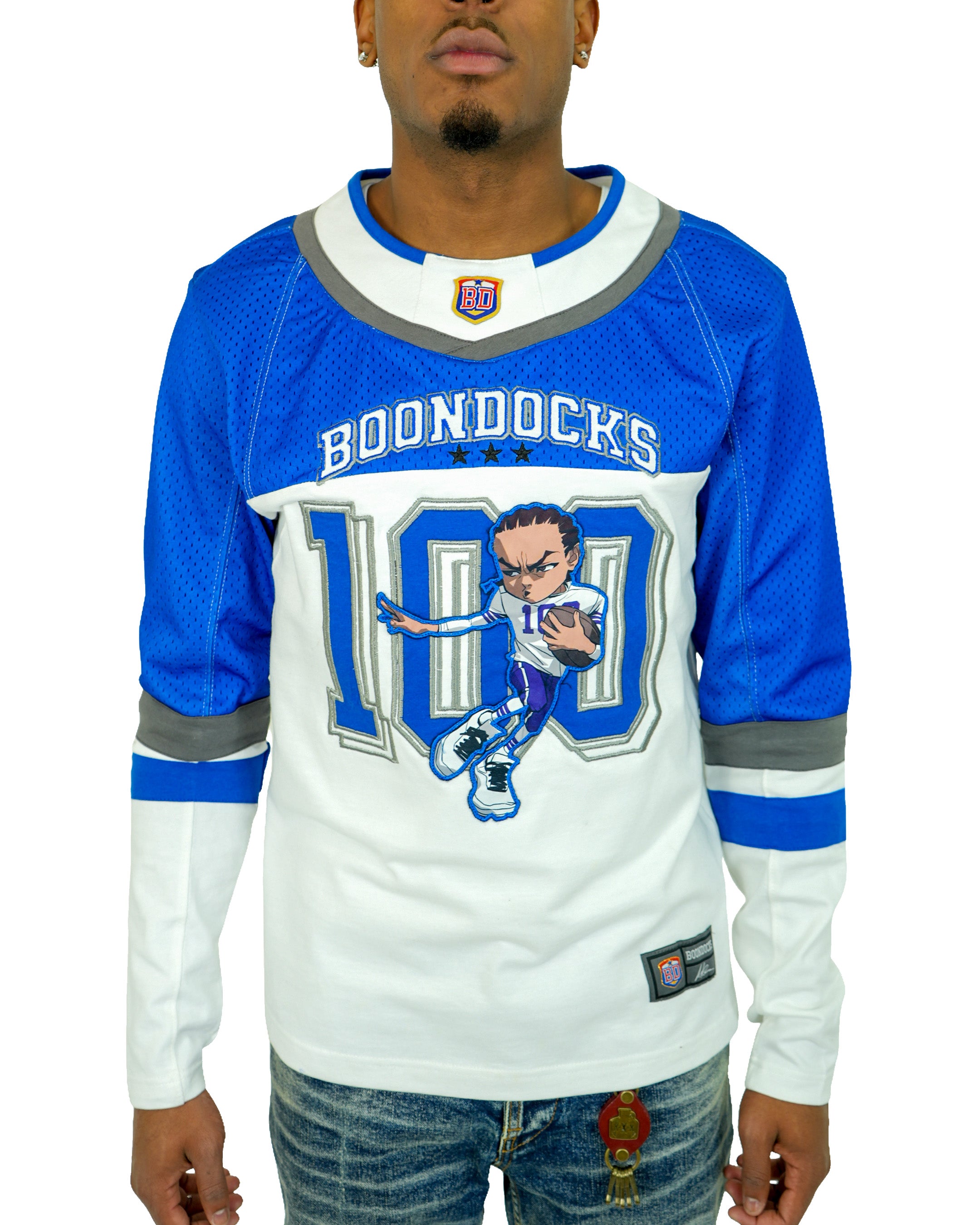 The Boondocks Riley Football Knit Blue Jersey