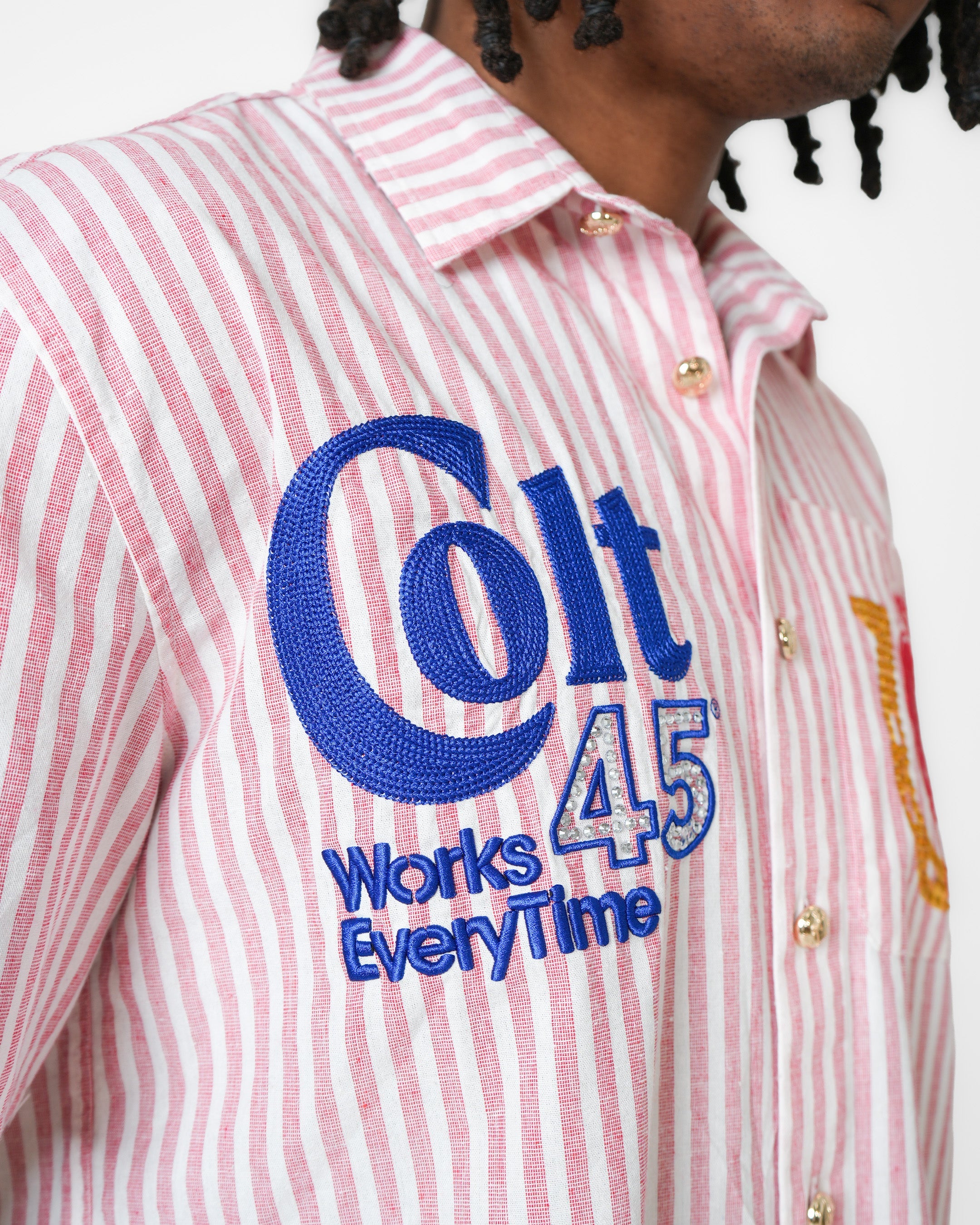 Colt 45 Classic Pink Mechanic Shirt