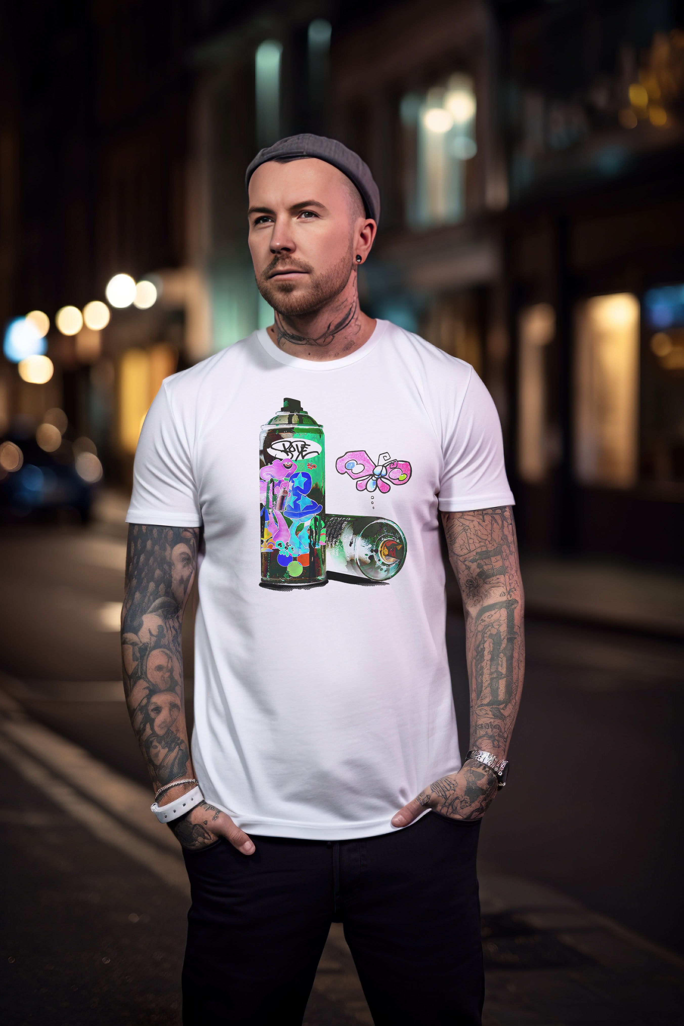 Bode Tour Spray Can Limited Edition Tee White