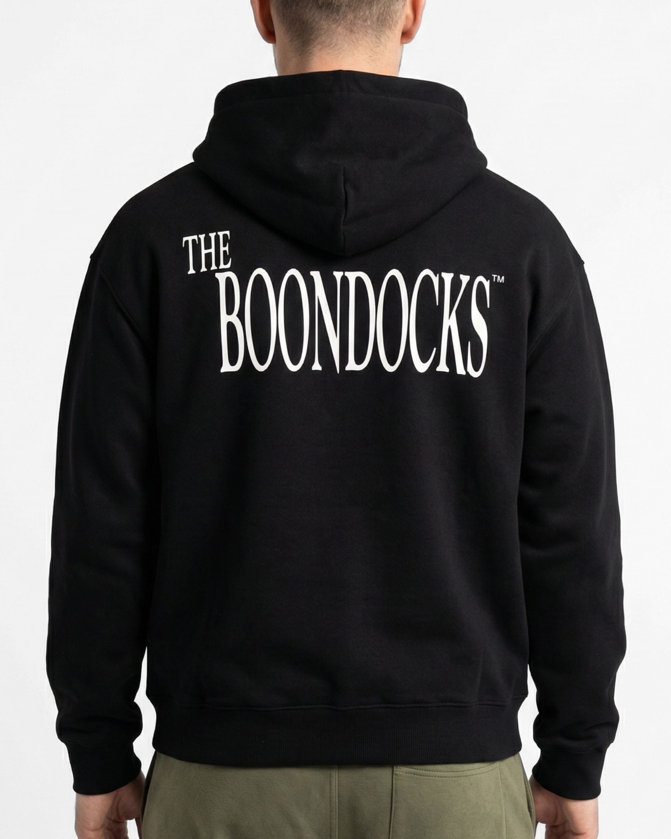 The Boondocks Riley Hands Out Oversize Heavyweight Black Hoodie