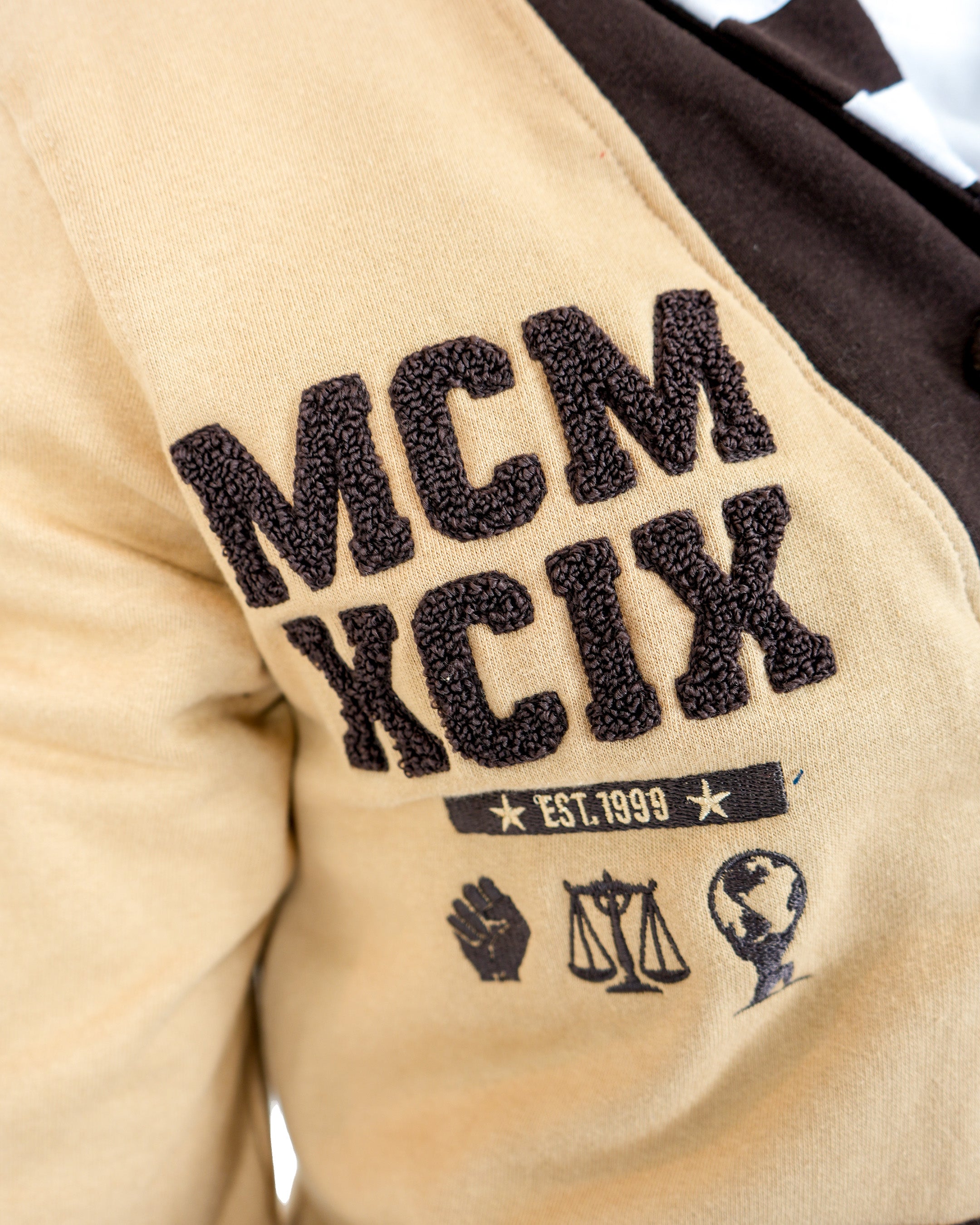 The Boondocks Huey Football Knit Chocolate Cardigan