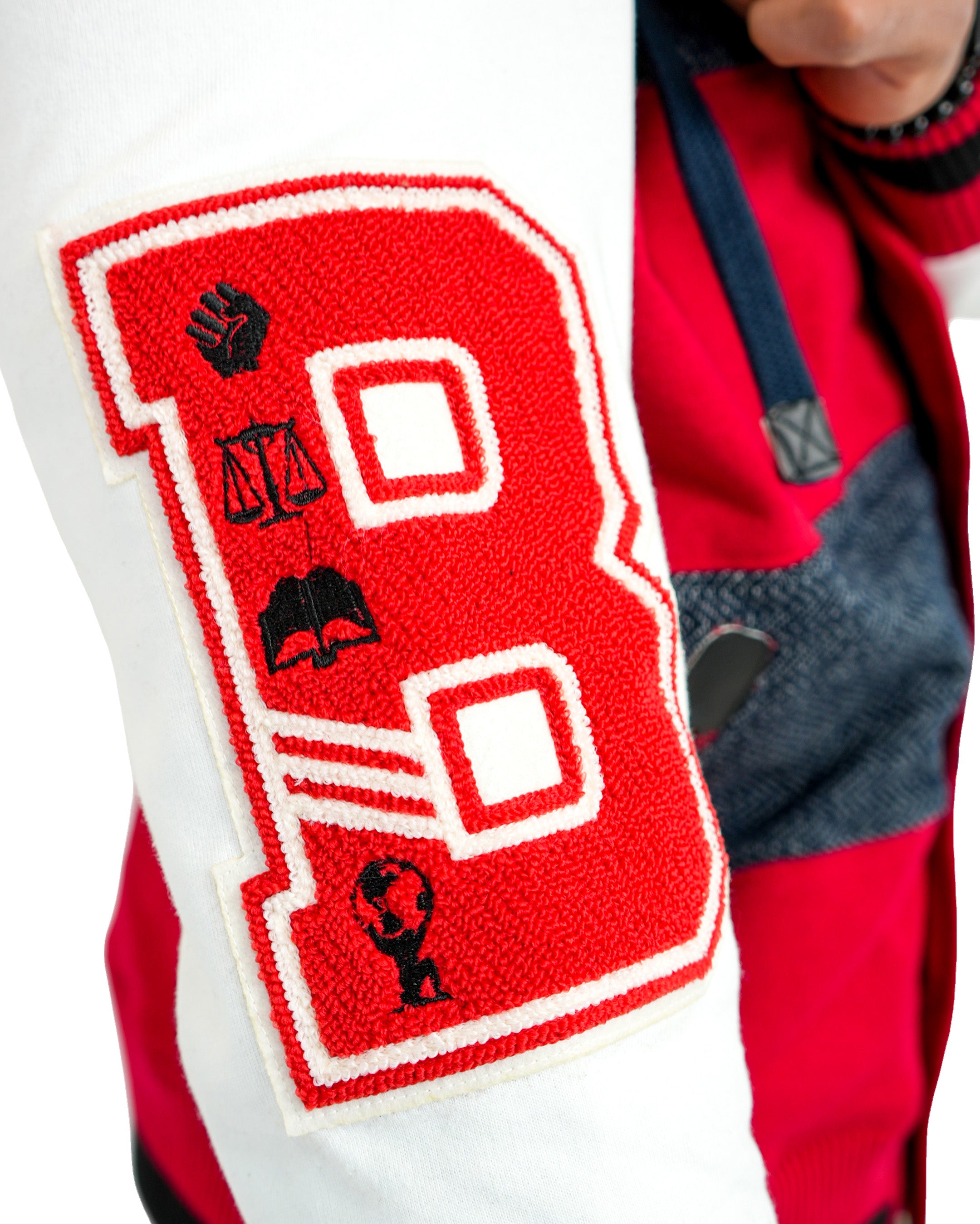The Boondocks Riley Football Knit Red Hoodie