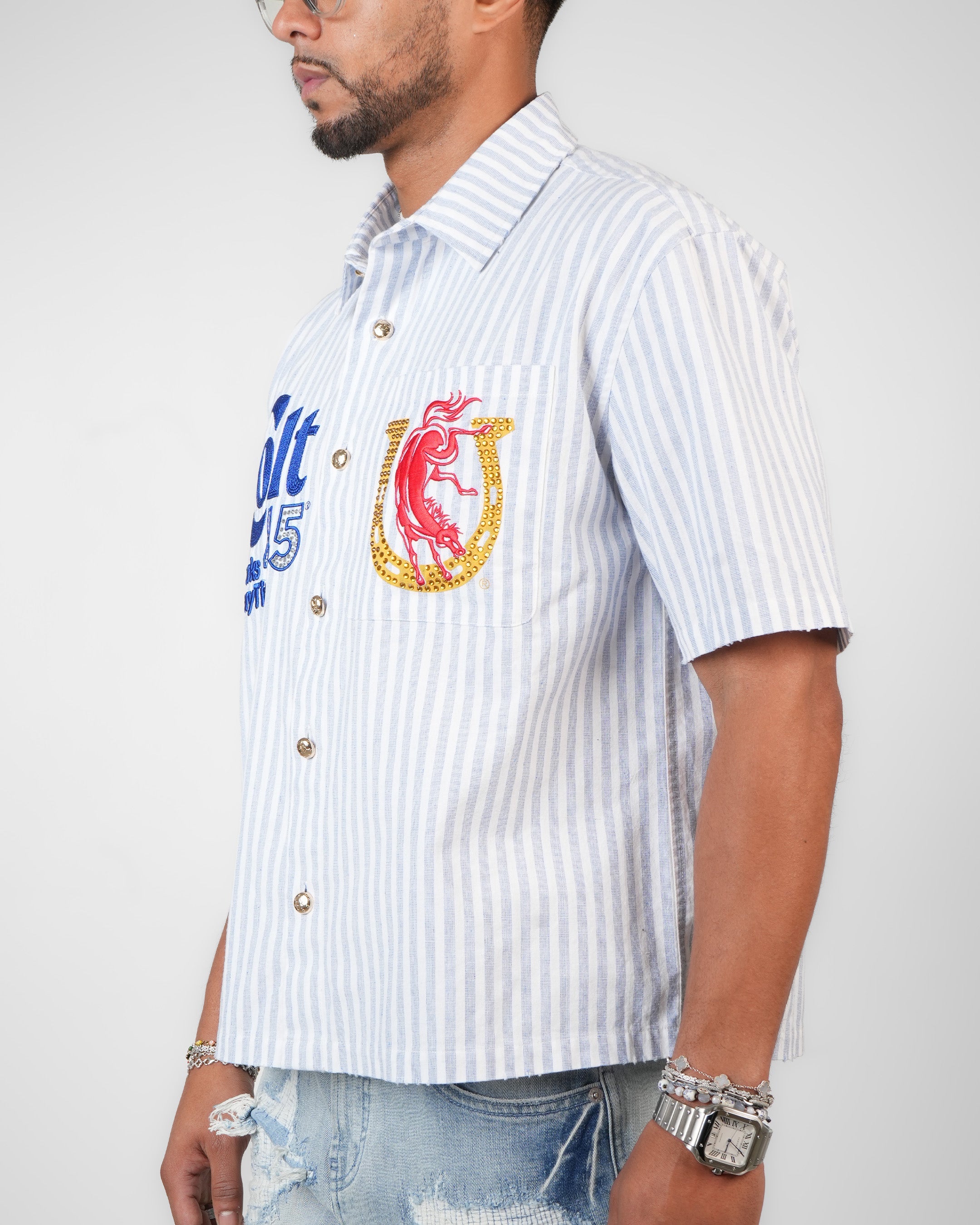 Colt 45 Classic Blue Mechanic Shirt