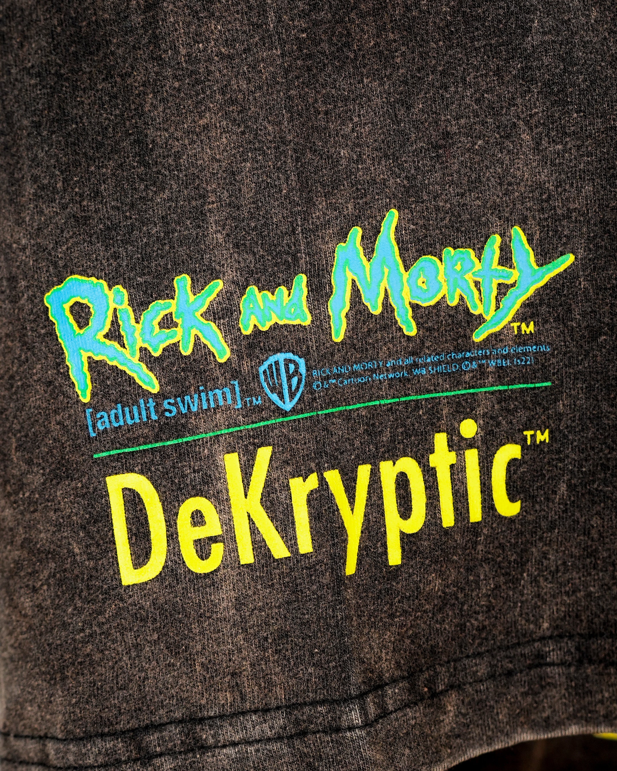 Rick & Morty - Multiverse Acid Black Oversized T-Shirt