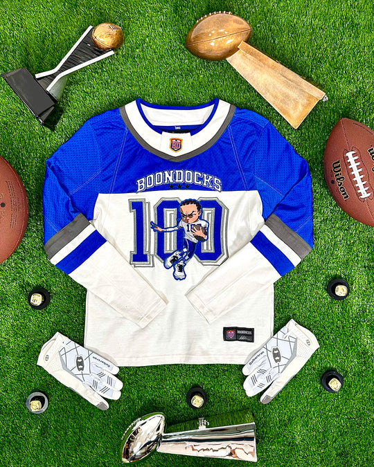 The Boondocks Riley Football Knit Blue Jersey