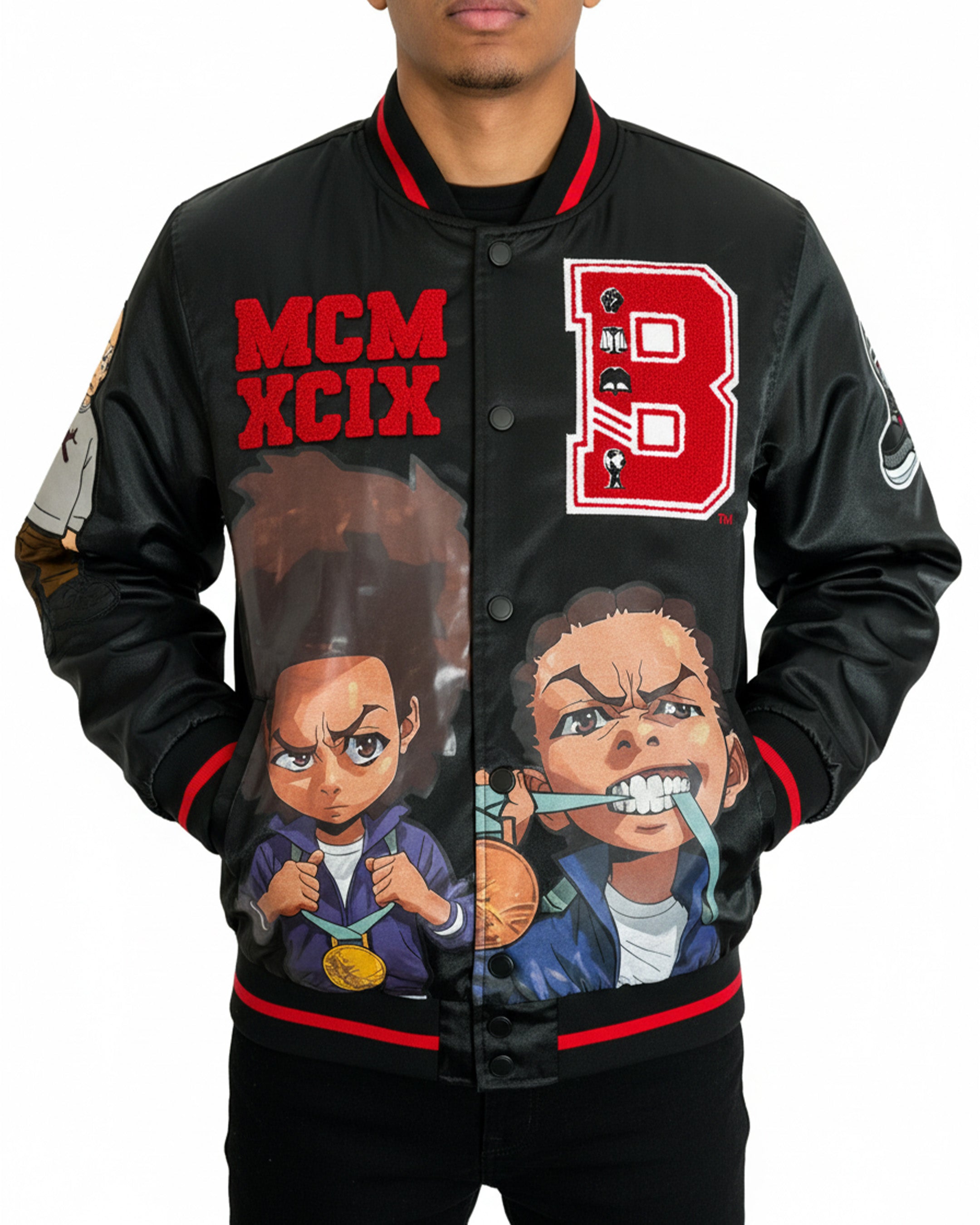The Boondocks Olympians Varsity Satin Jacket | deKryptic – de•Kryptic