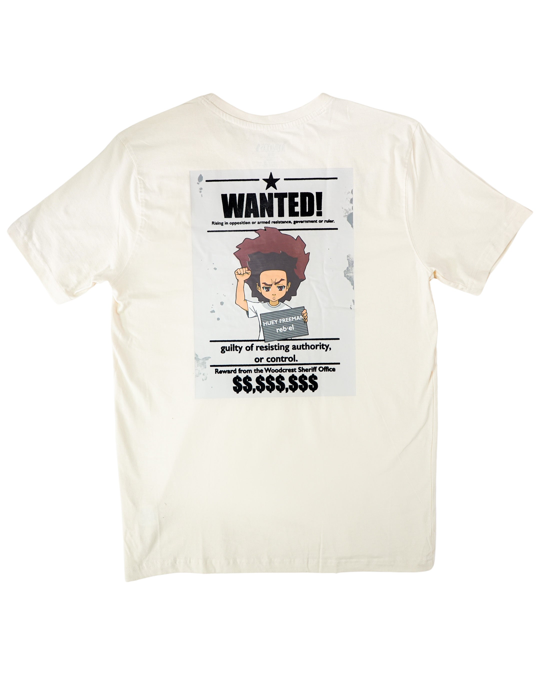 The Boondocks - Huey Wanted Tan T-Shirt