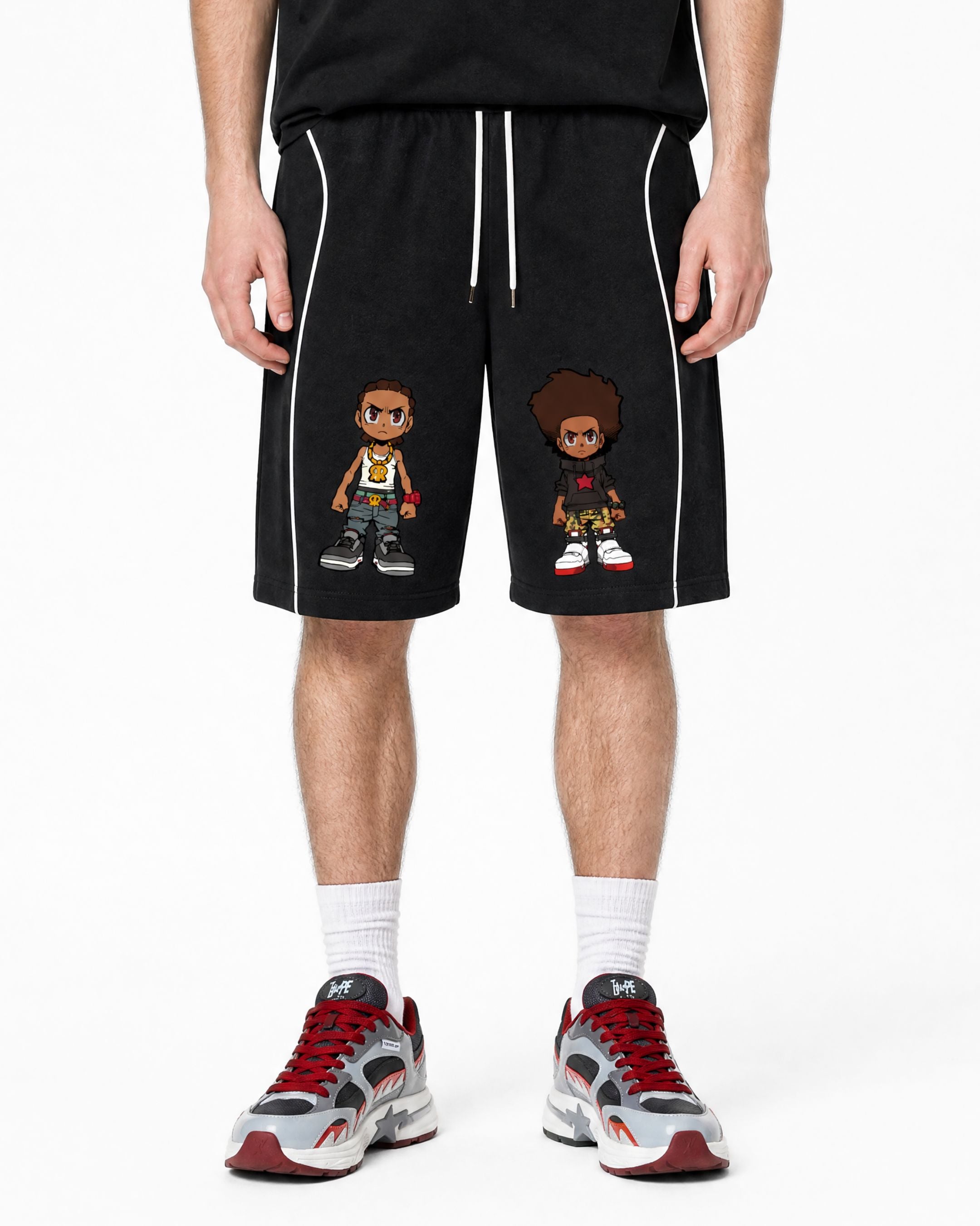 The Boondocks Huey & Riley Core Drawstring Shorts