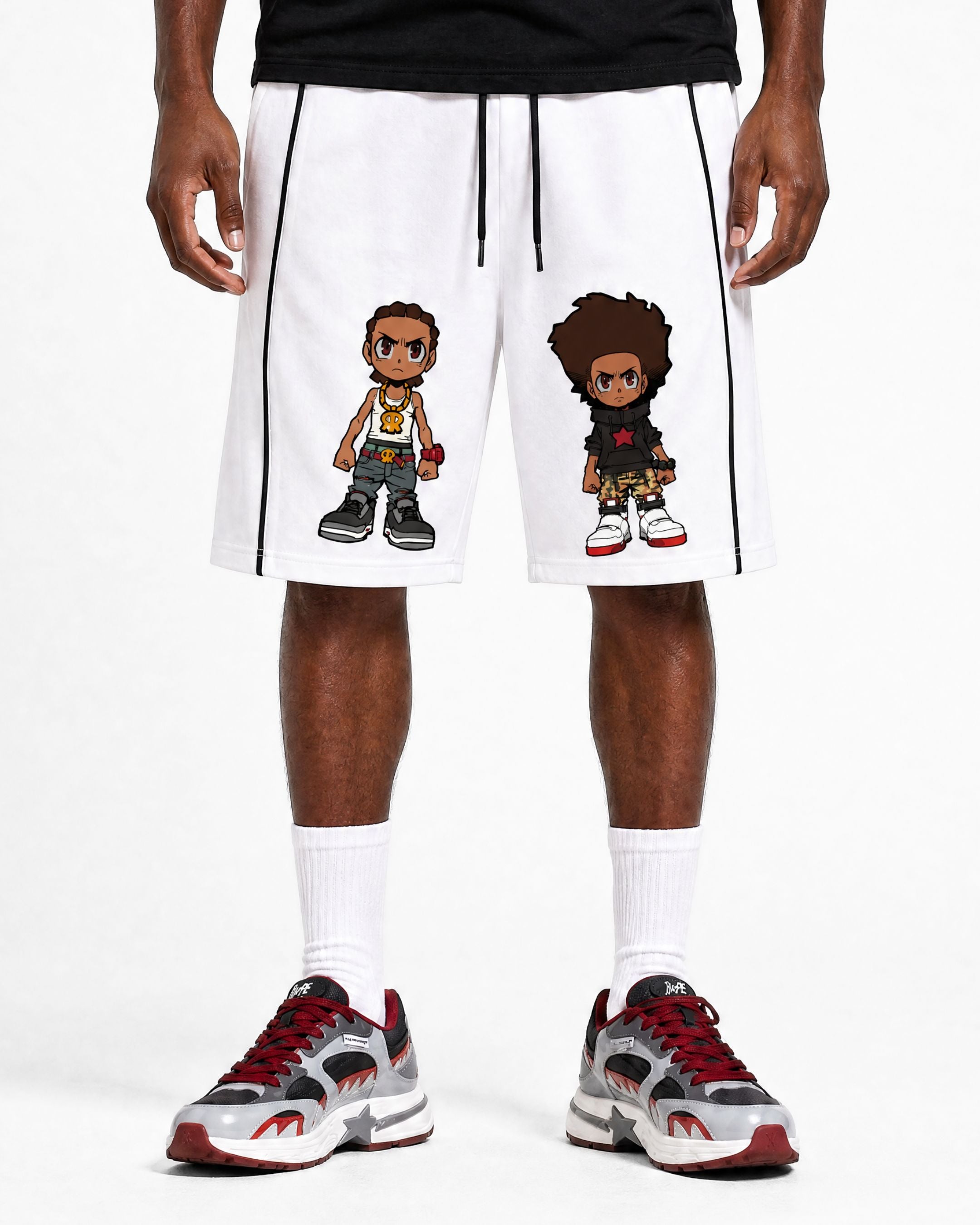 The Boondocks Huey & Riley Core Drawstring Shorts