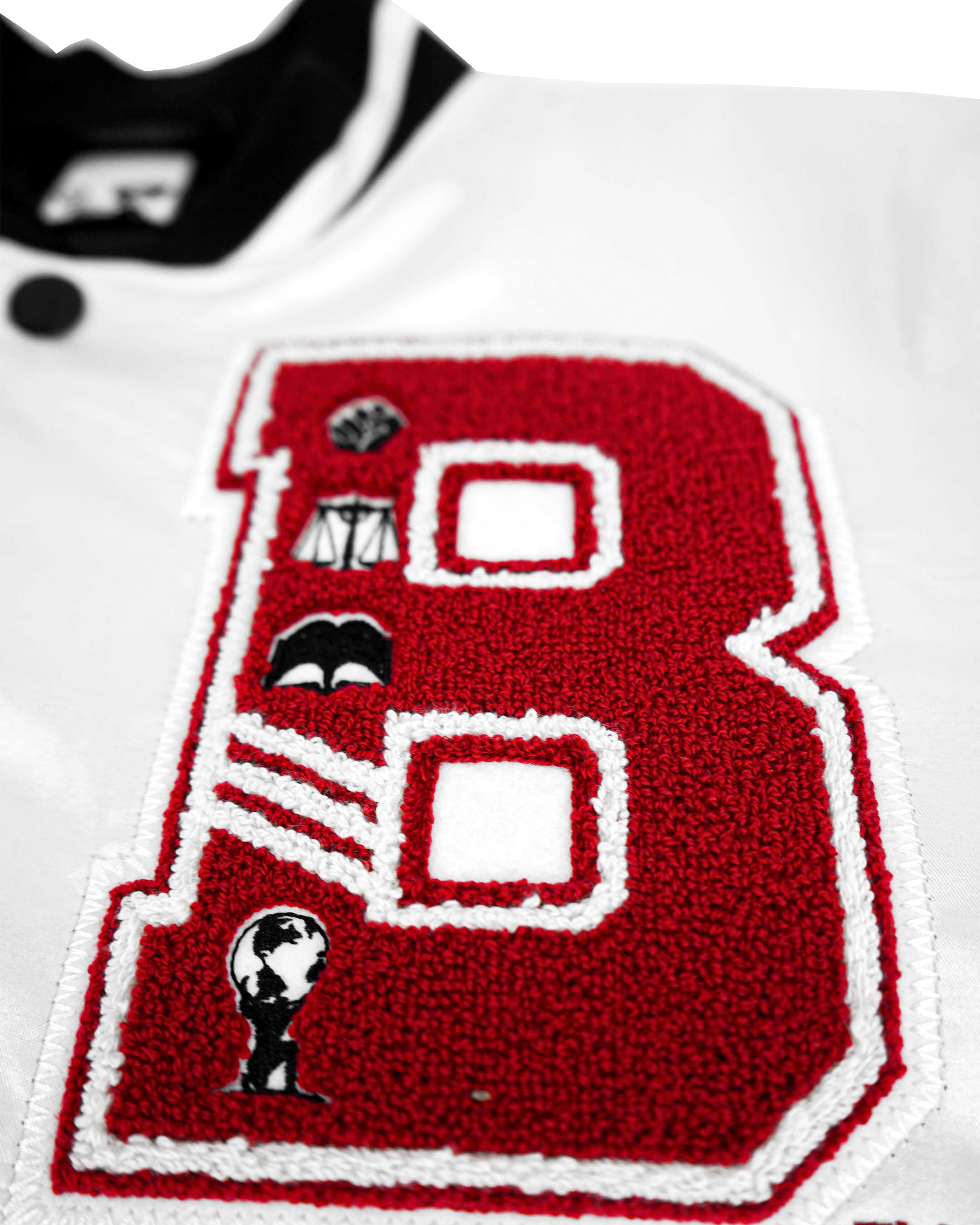 The Boondocks - Olympians White Varsity Satin Jacket