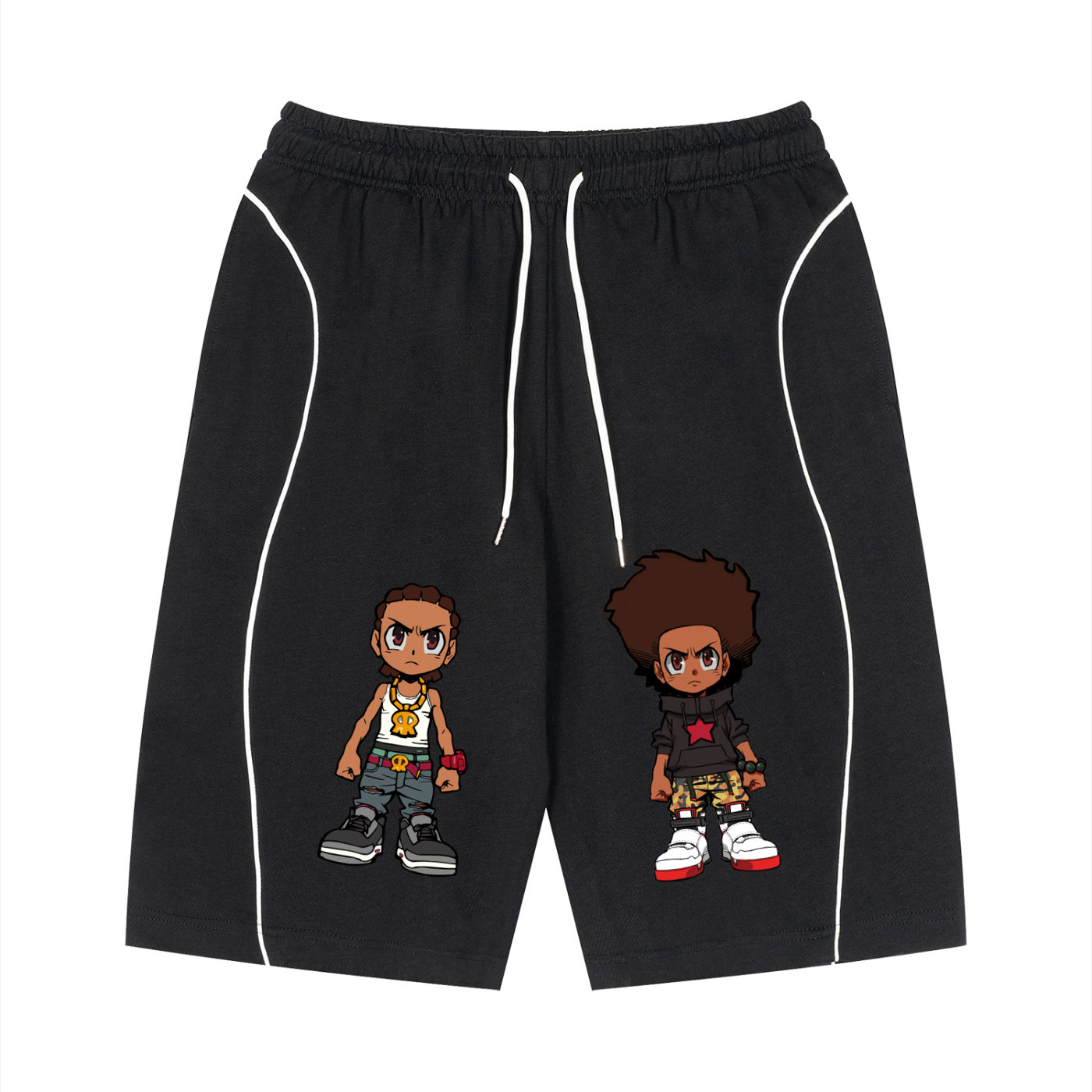 The Boondocks Huey & Riley Core Drawstring Shorts