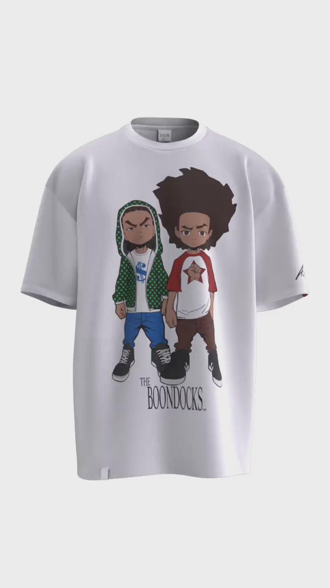 The Boondocks - Huey & Riley Hustlers White T-Shirt