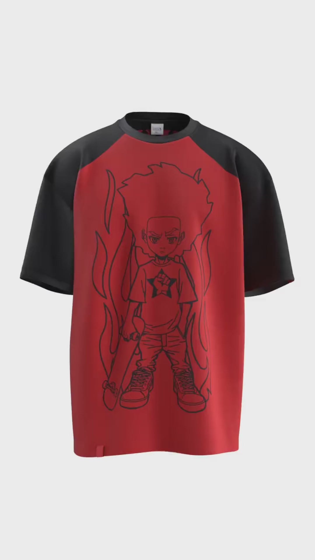 The Boondocks - Huey Skater Red T-Shirt