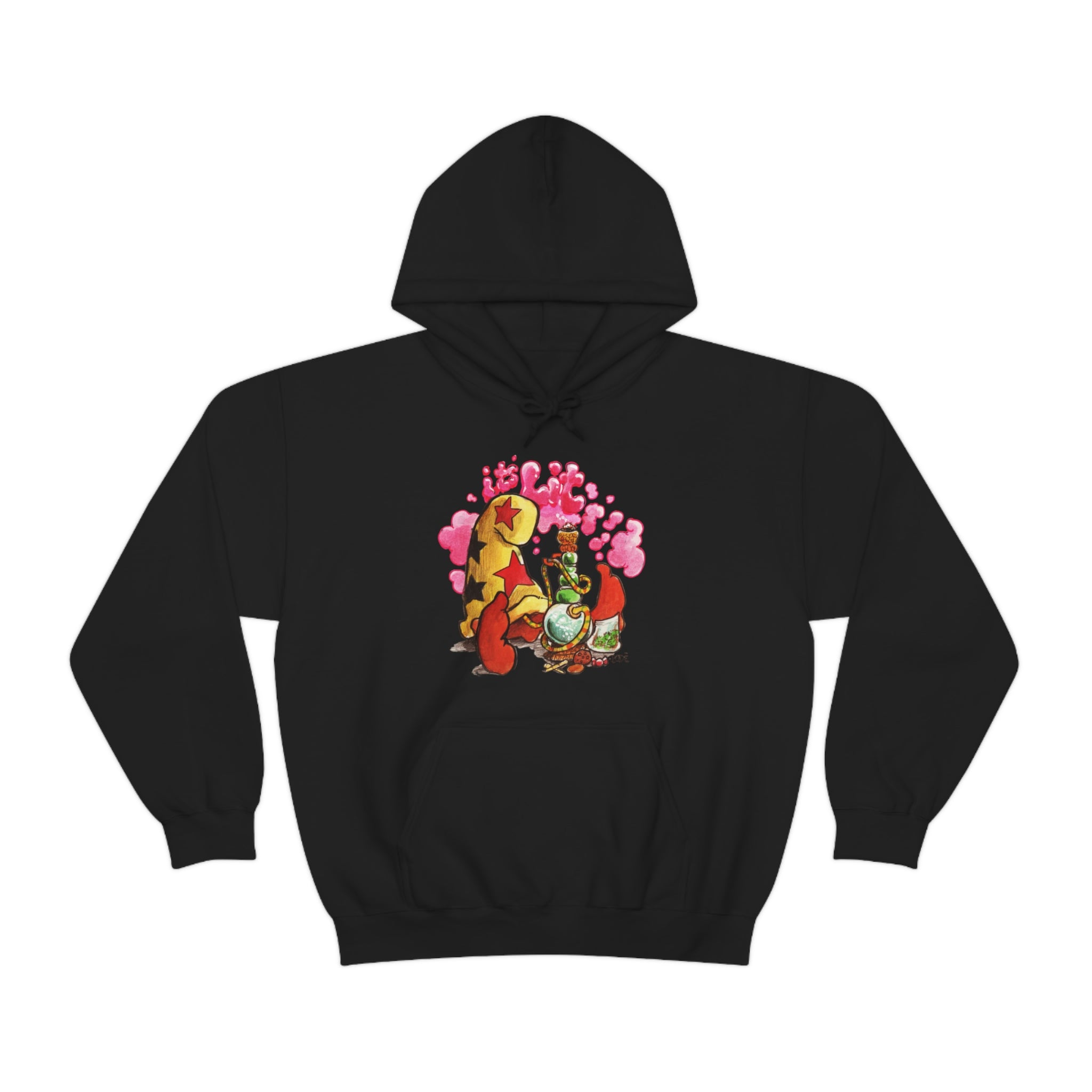 Bode "It's Lit" Cheech Sudadera con capucha de mezcla pesada de doble cara de edición limitada