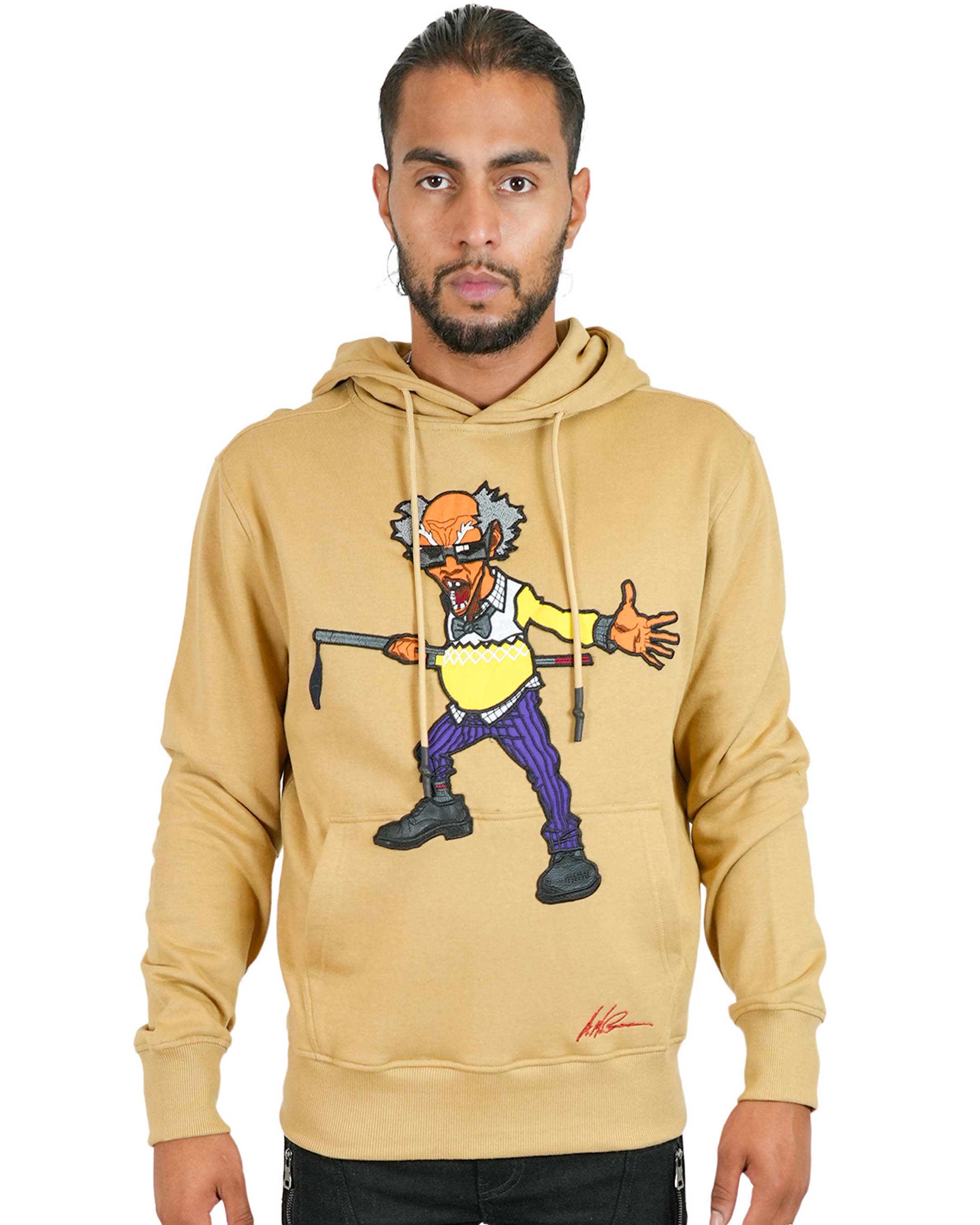 The Boondocks - Sudadera con capucha de punto color canela Colonel Stinkmeaner