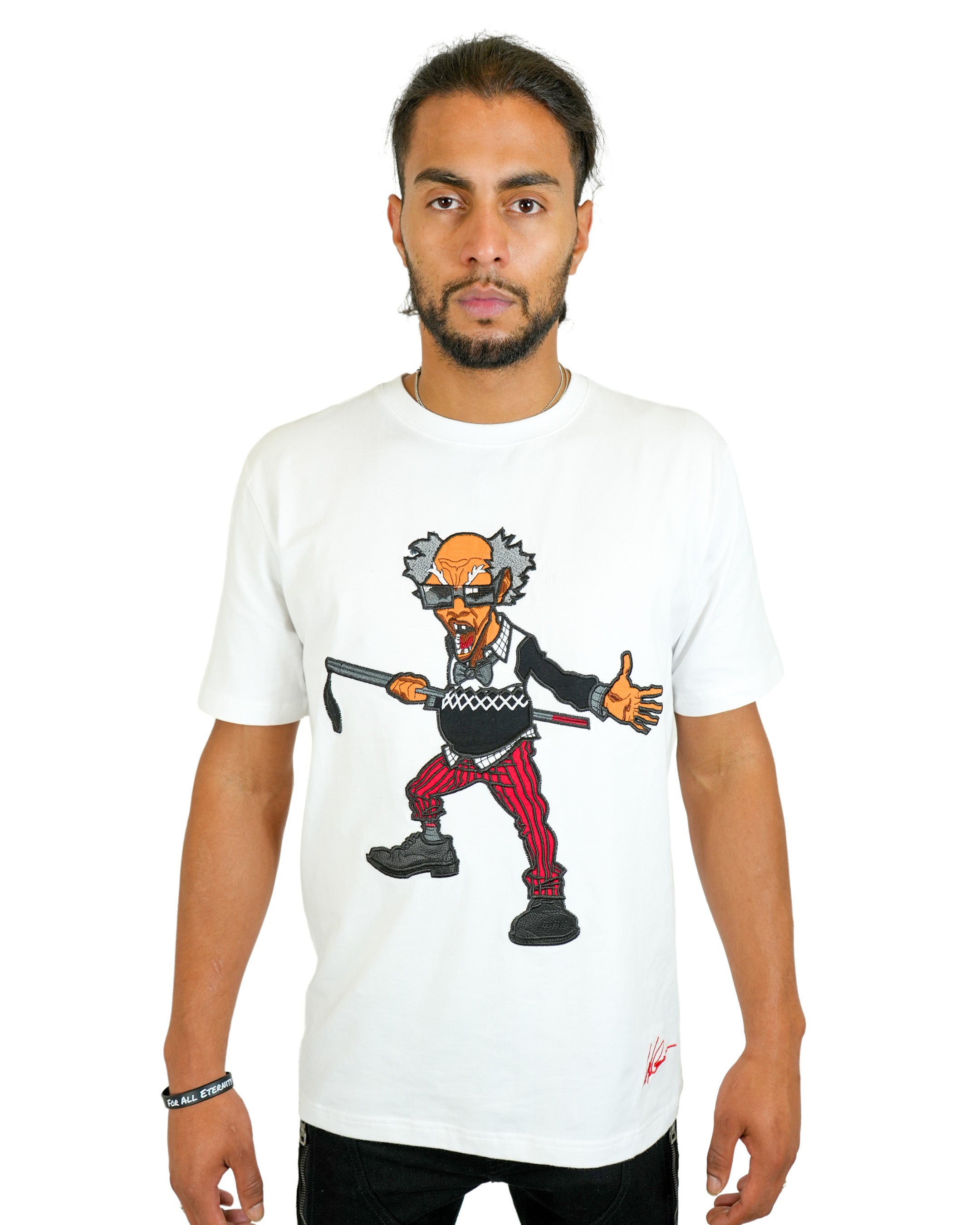 The Boondocks - Colonel Stinkmeaner White Knit T-Shirt