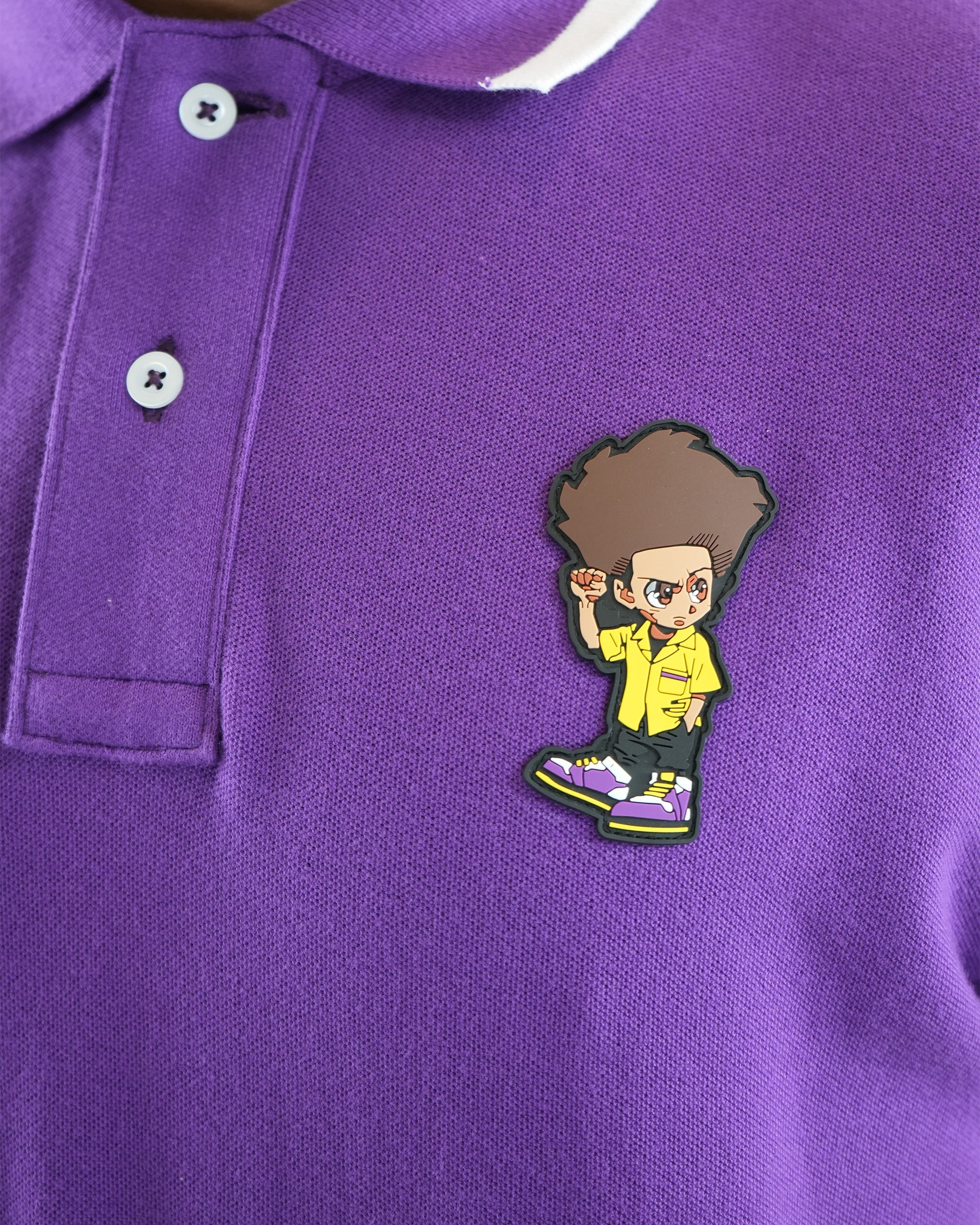 The Boondocks - Huey Plum Polo Shirt
