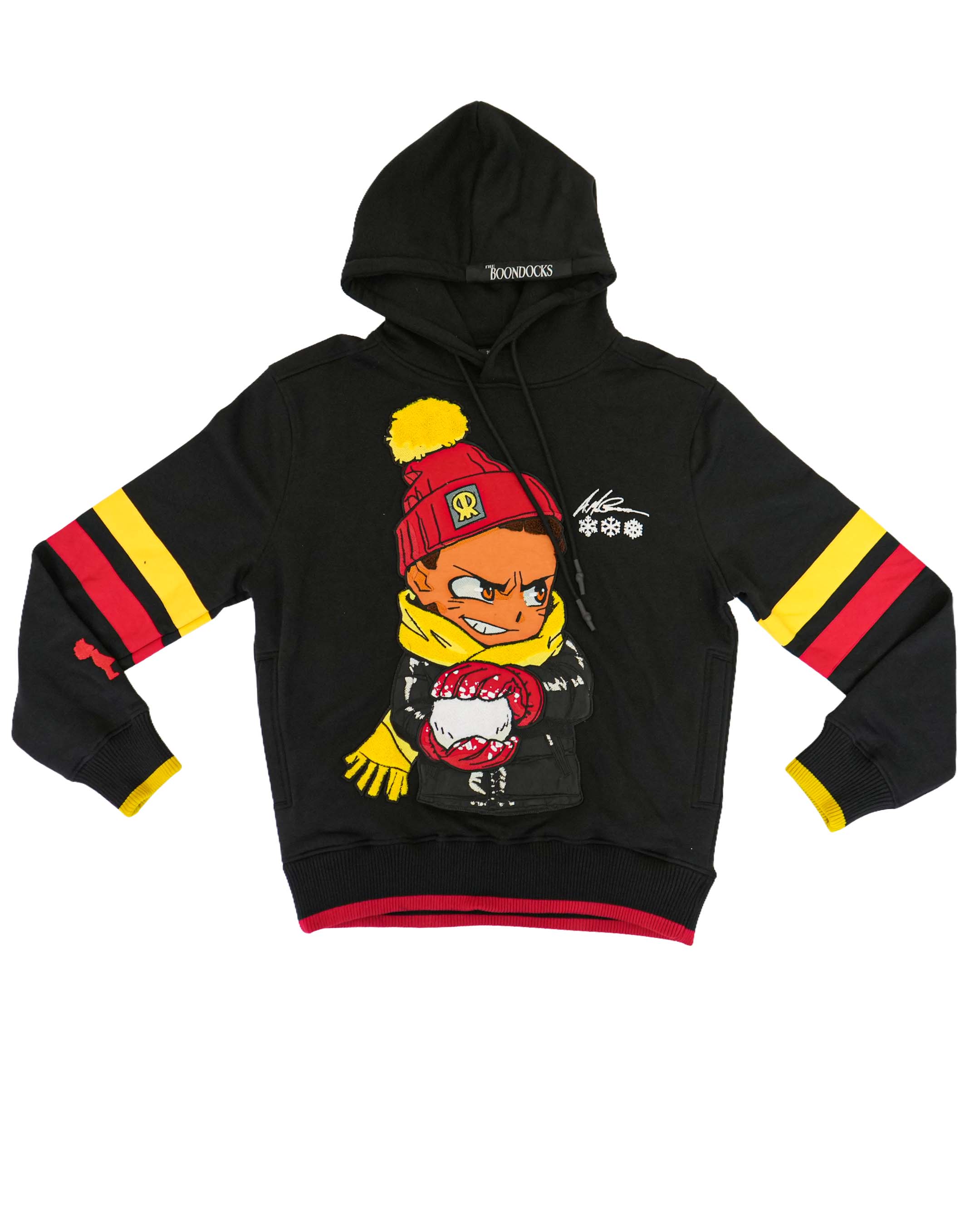 The Boondocks - Riley Snowball Fight sudadera con capucha negra de punto