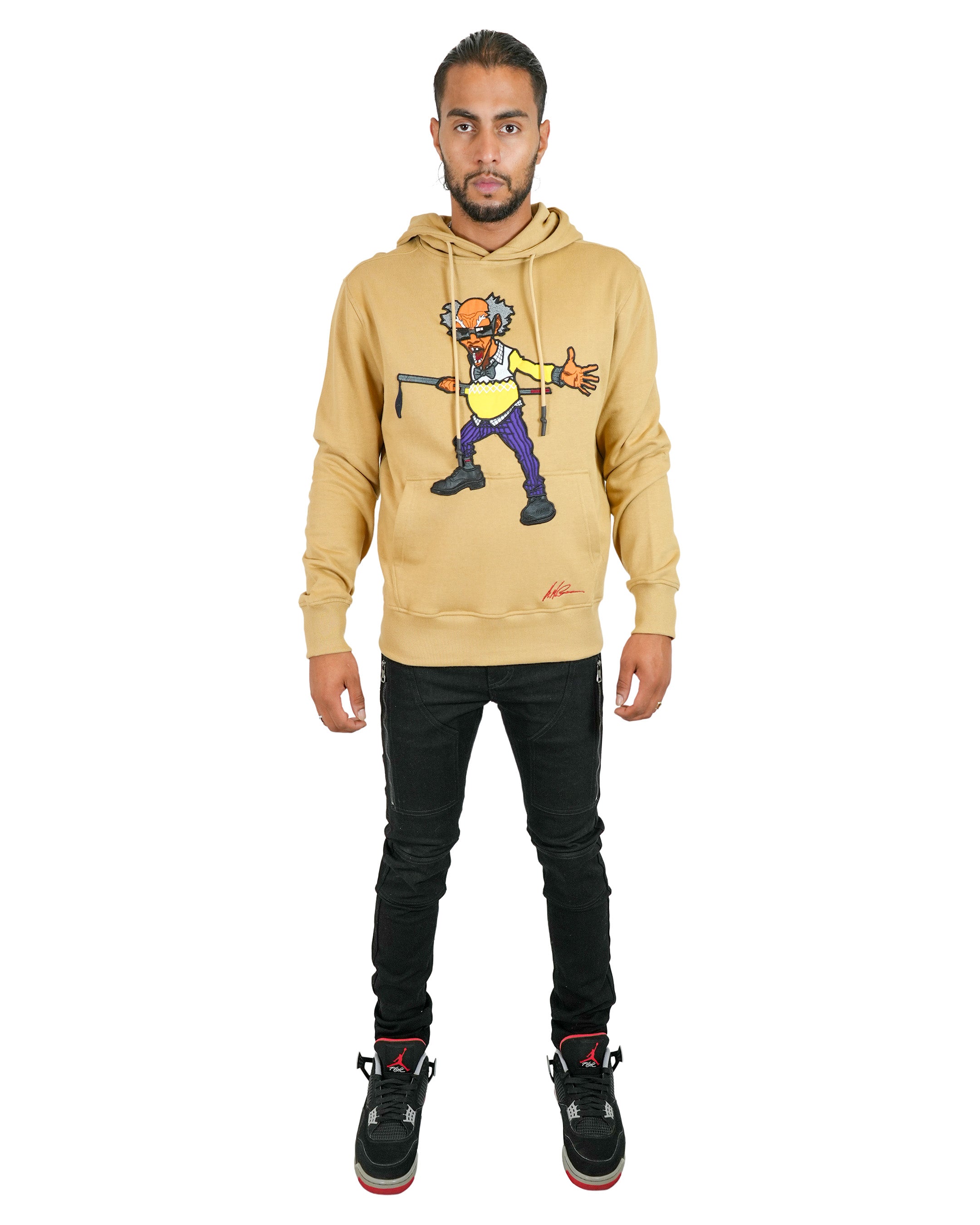 The Boondocks - Sudadera con capucha de punto color canela Colonel Stinkmeaner