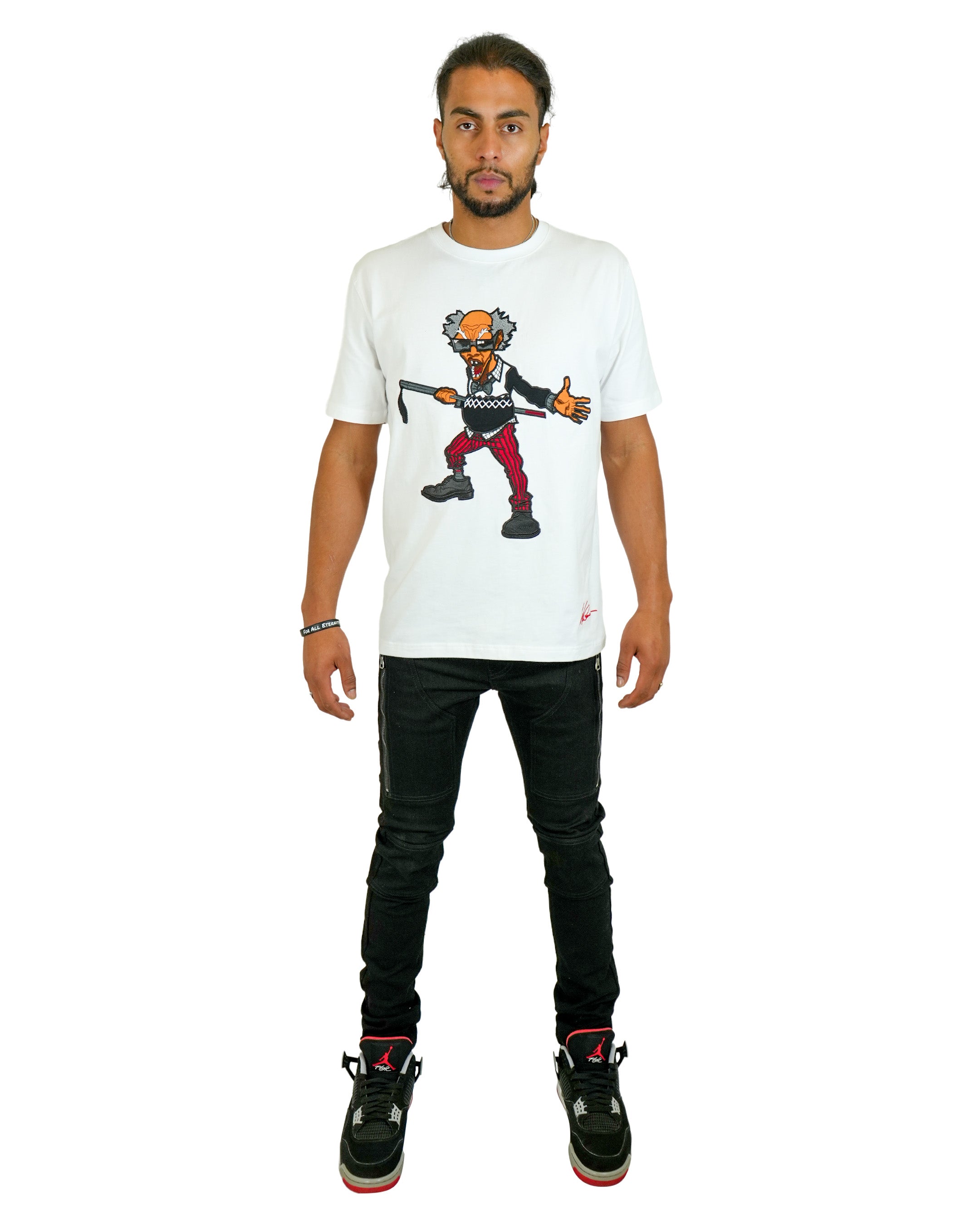 The Boondocks - Colonel Stinkmeaner White Knit T-Shirt