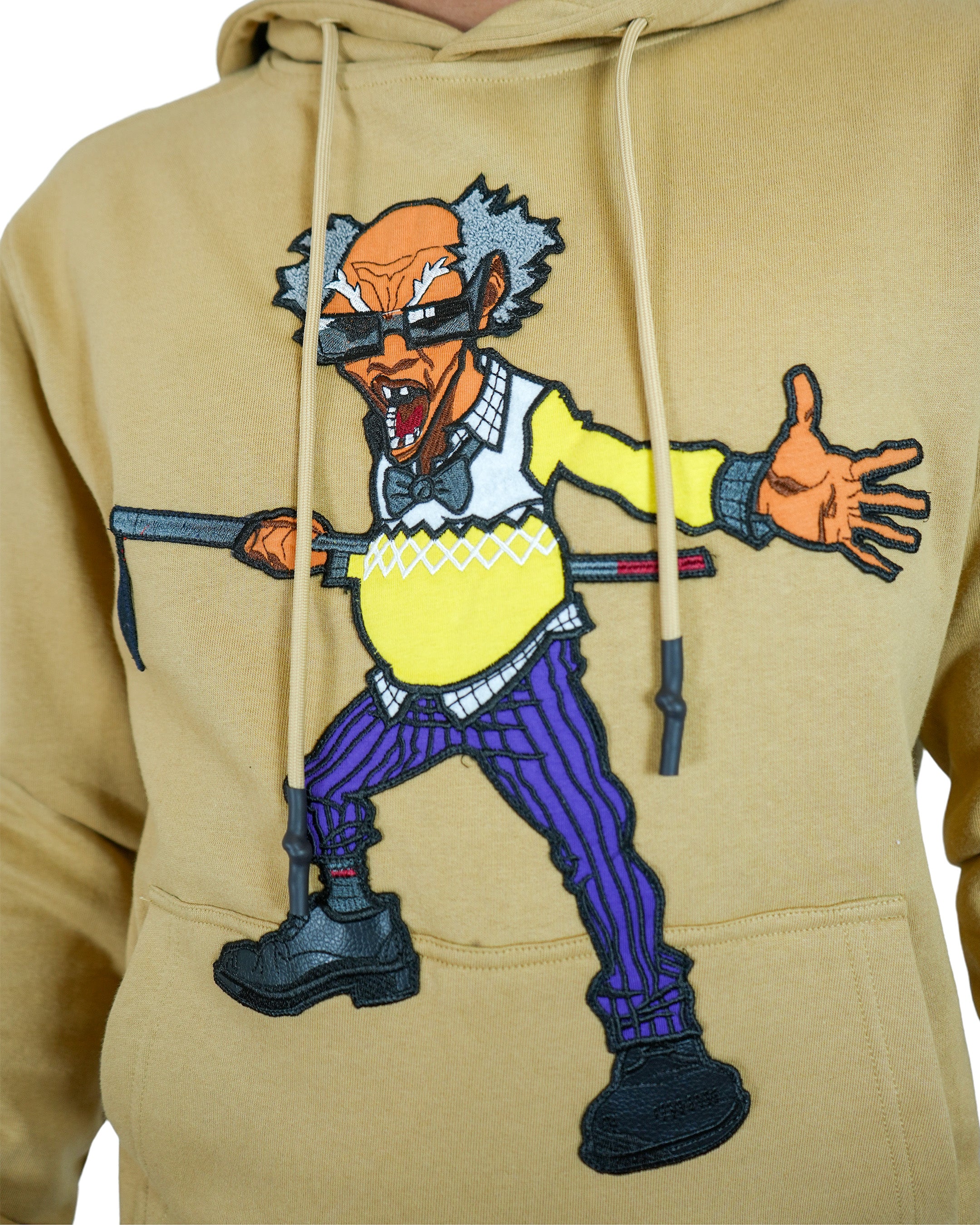The Boondocks - Sudadera con capucha de punto color canela Colonel Stinkmeaner