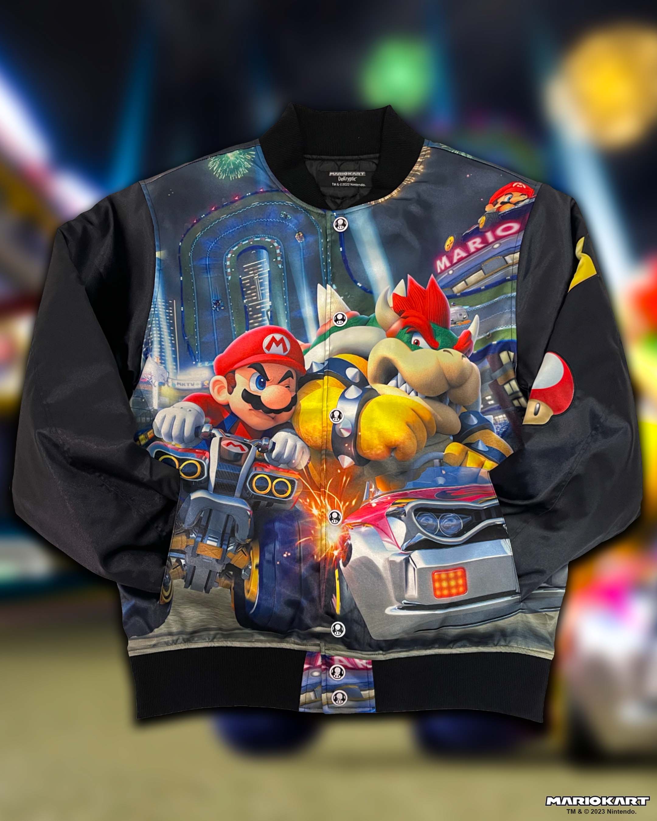 Mario Kart™ Varsity Satin Black Jacket