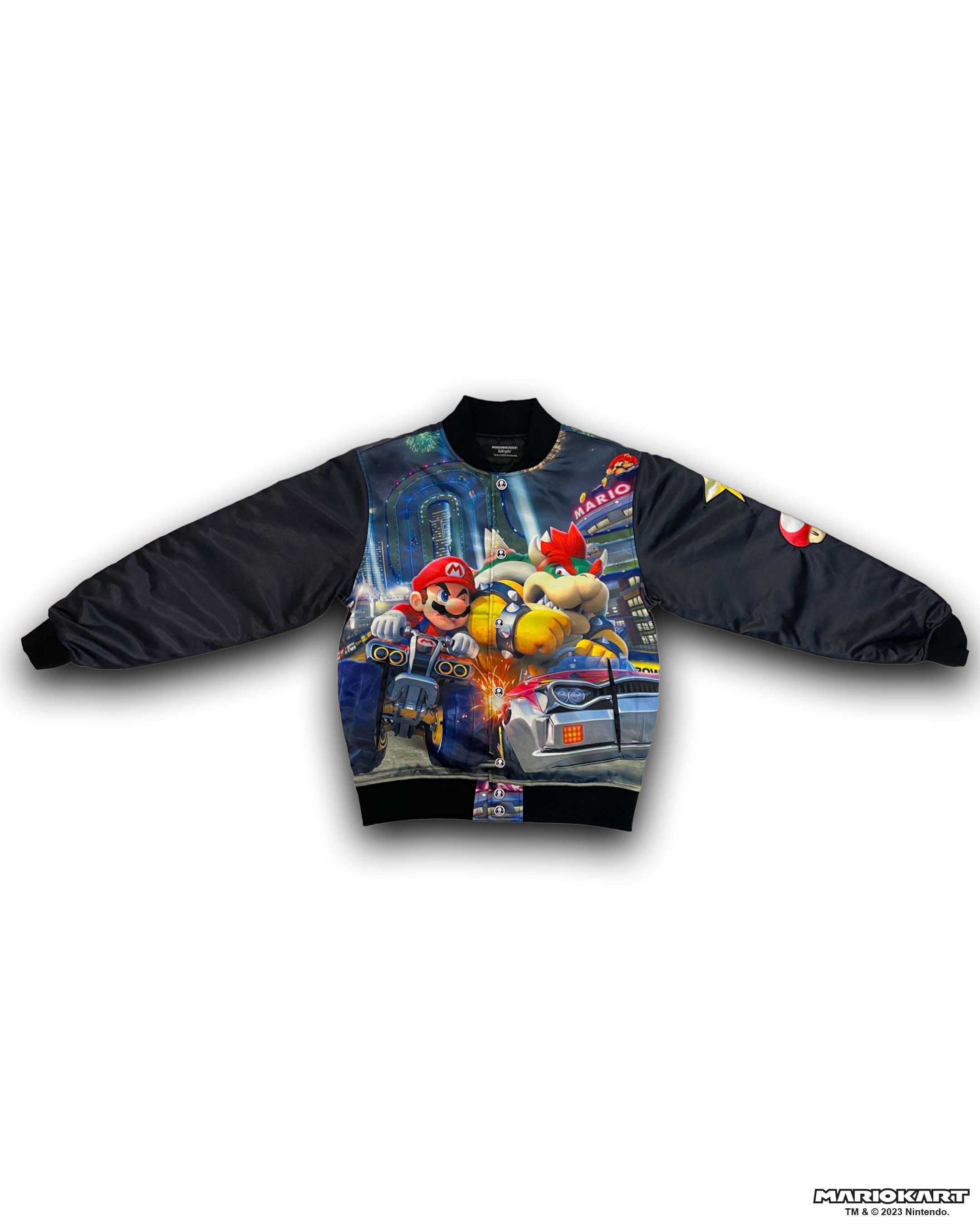 Mario Kart™ Varsity Satin Black Jacket
