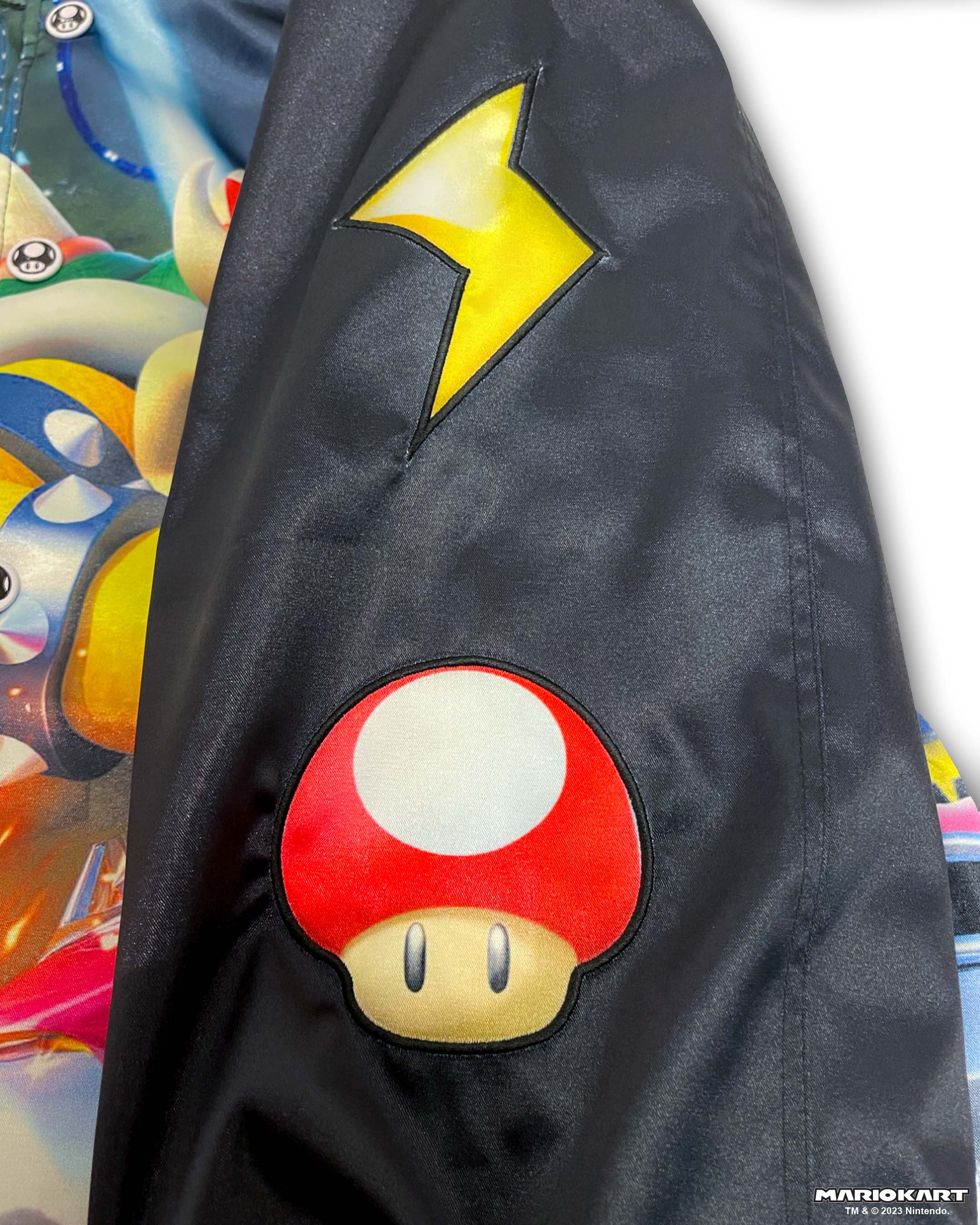 Mario Kart™ Varsity Satin Black Jacket