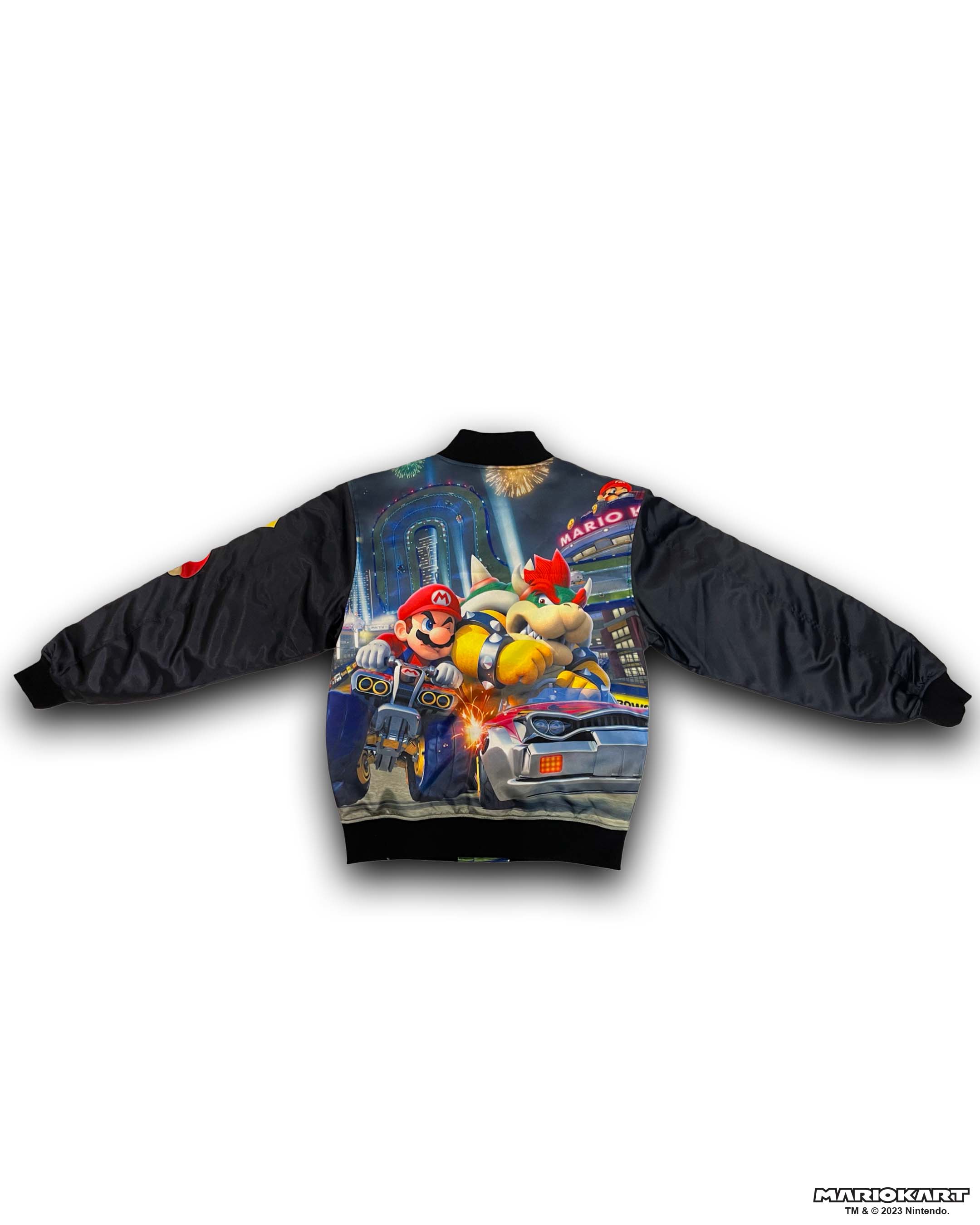 Mario Kart™ Varsity Satin Black Jacket