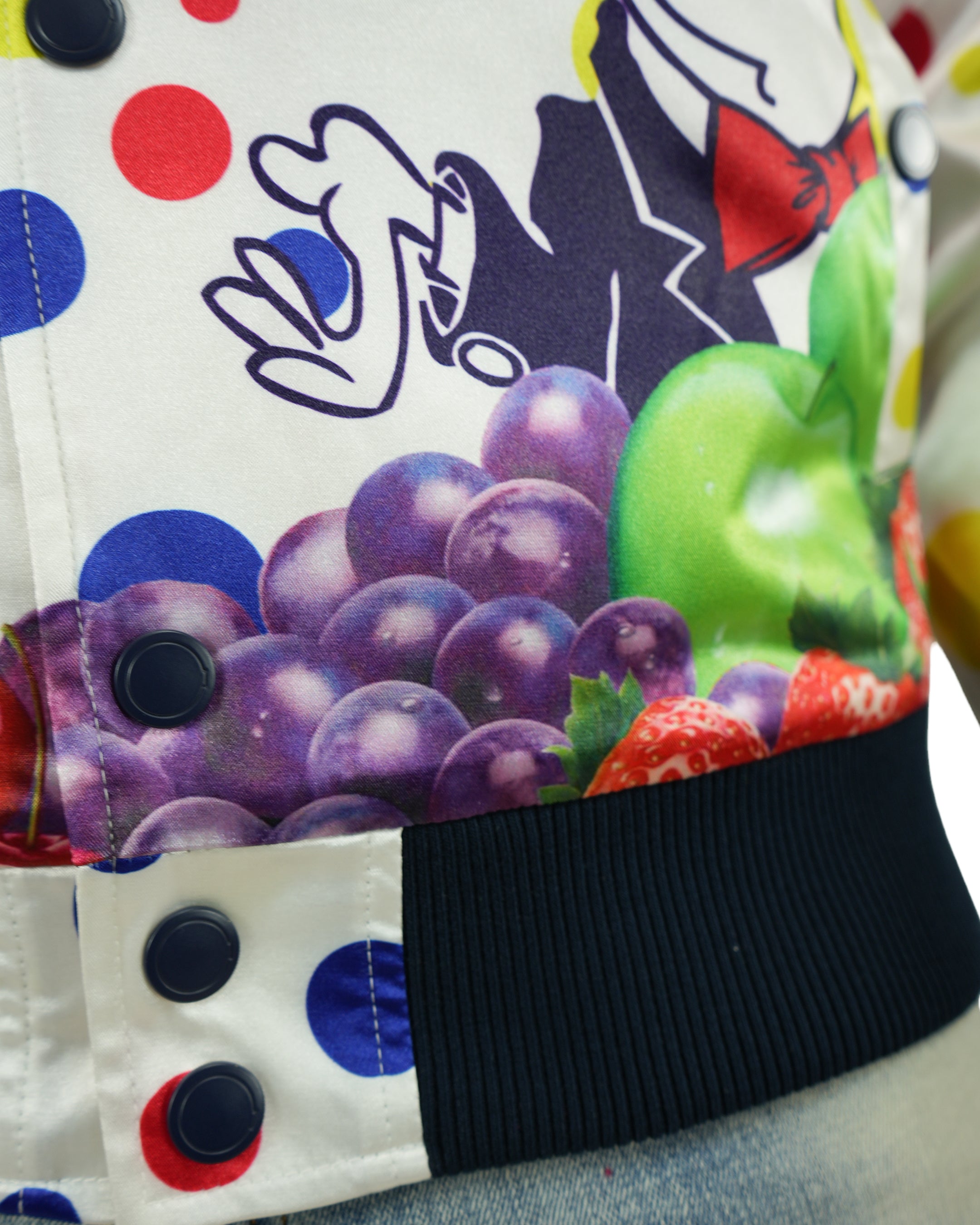 Blow Pop® Varsity Satin White Jacket