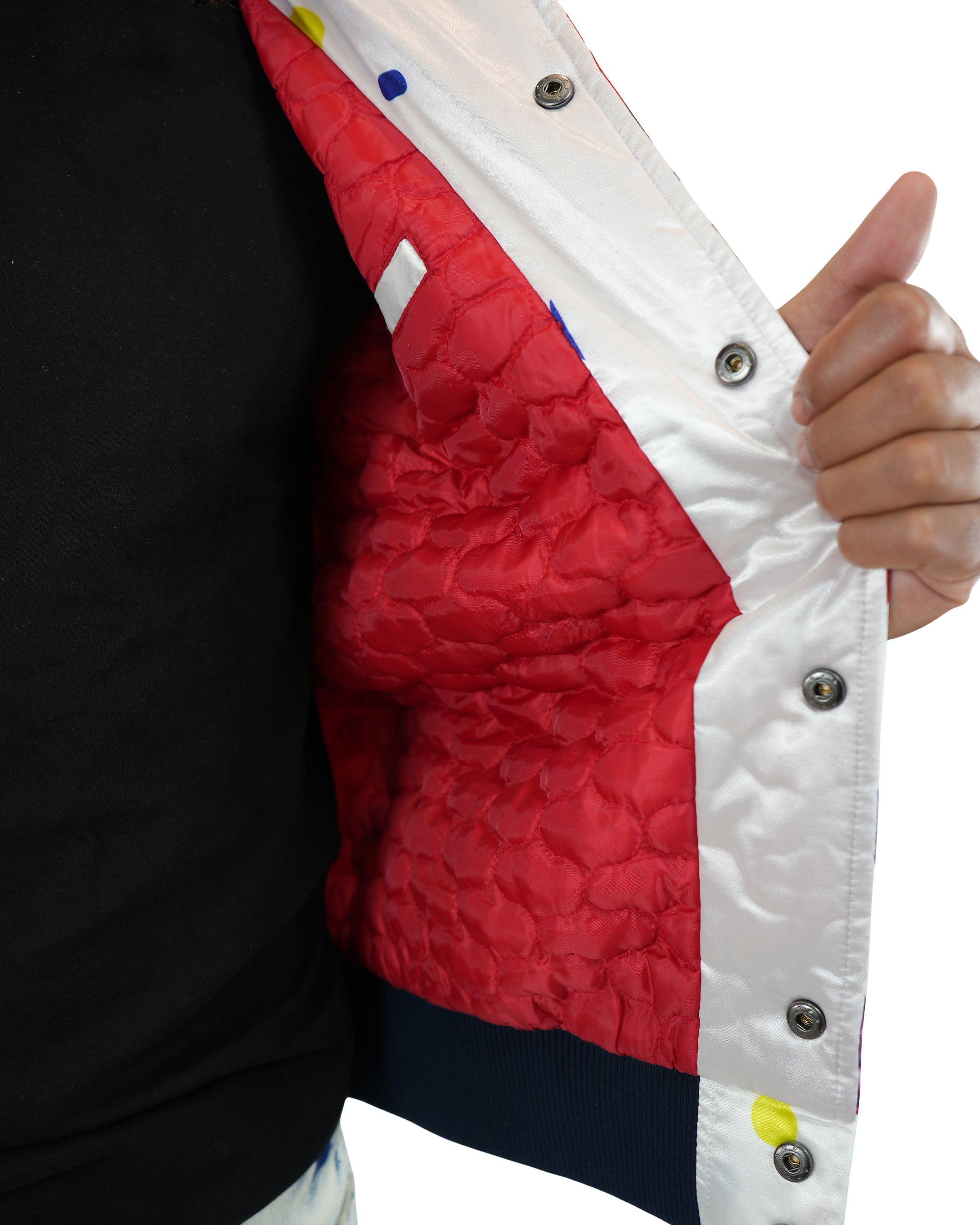 Blow Pop® Varsity Satin White Jacket
