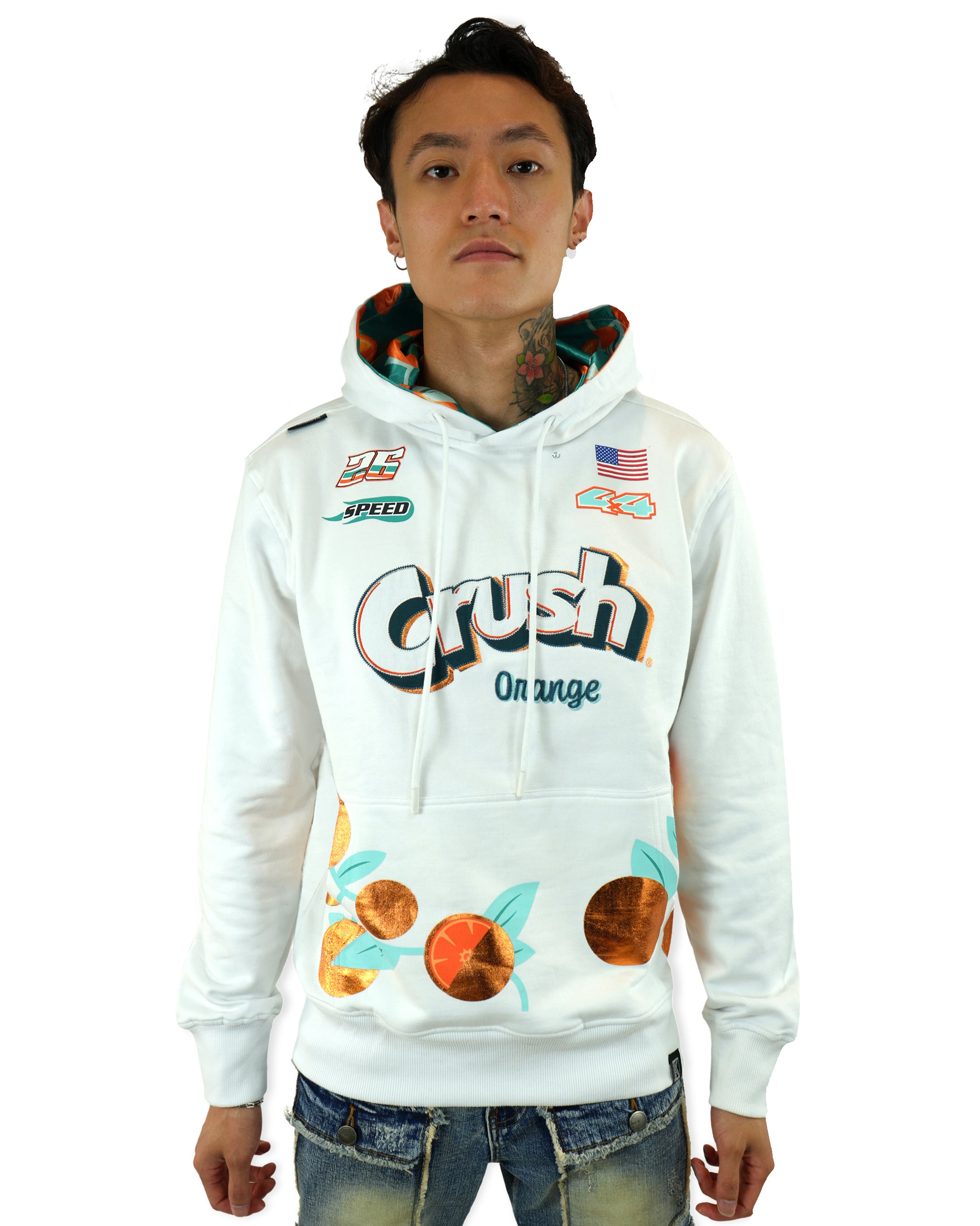 CRUSH® White Knit Hoodie