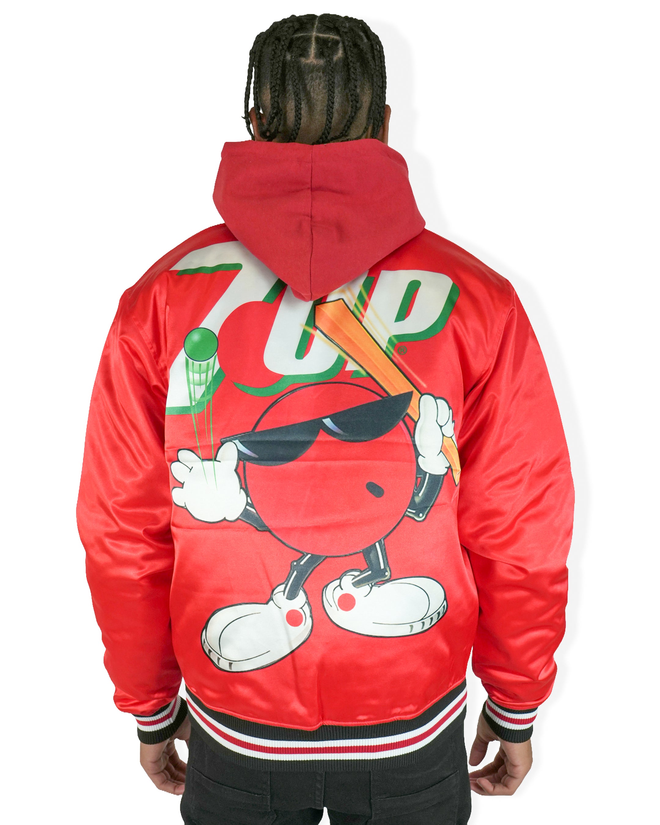 7UP® Varsity Satin Red Jacket