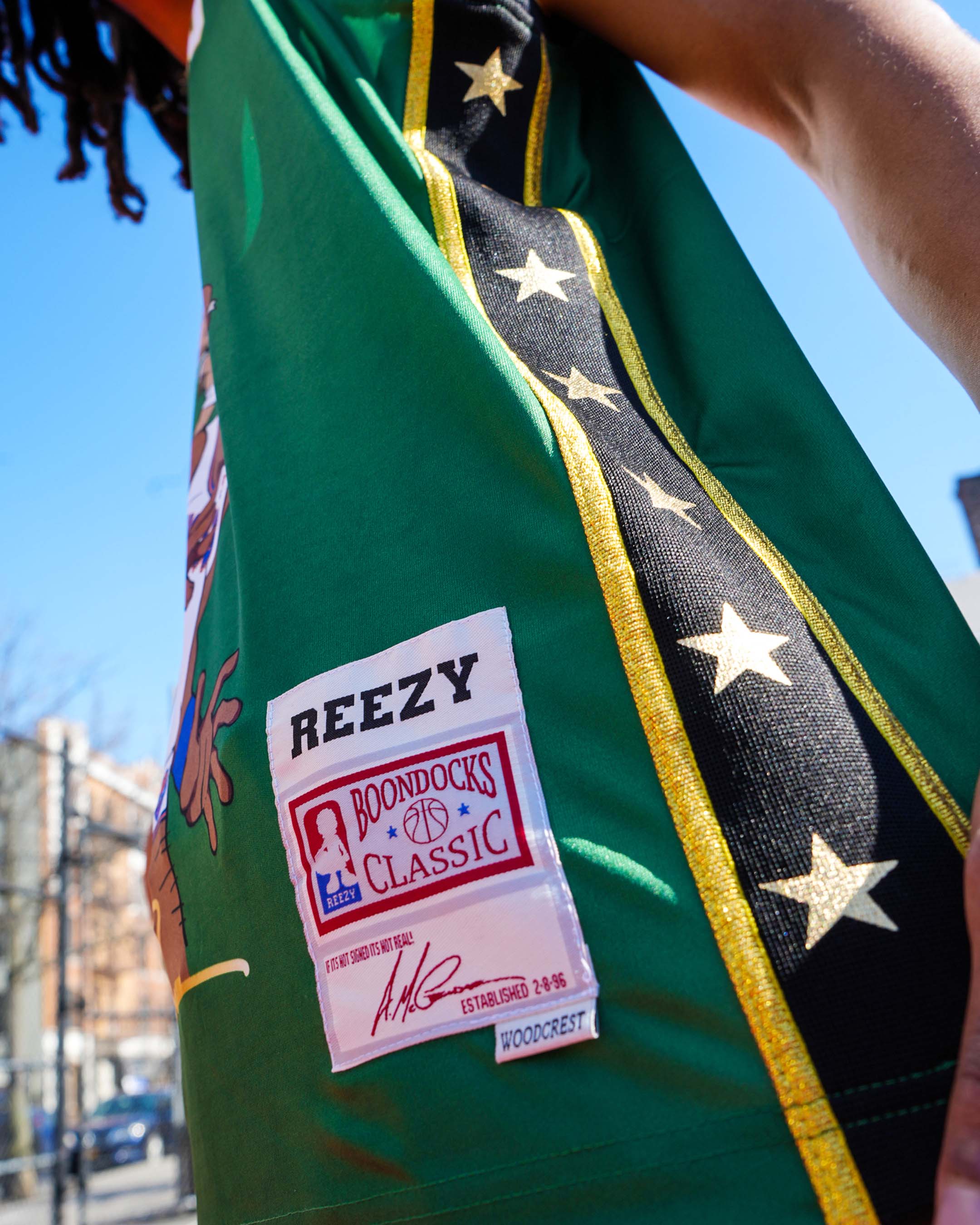 The Boondocks - Riley Dunk Basketball Green Jersey