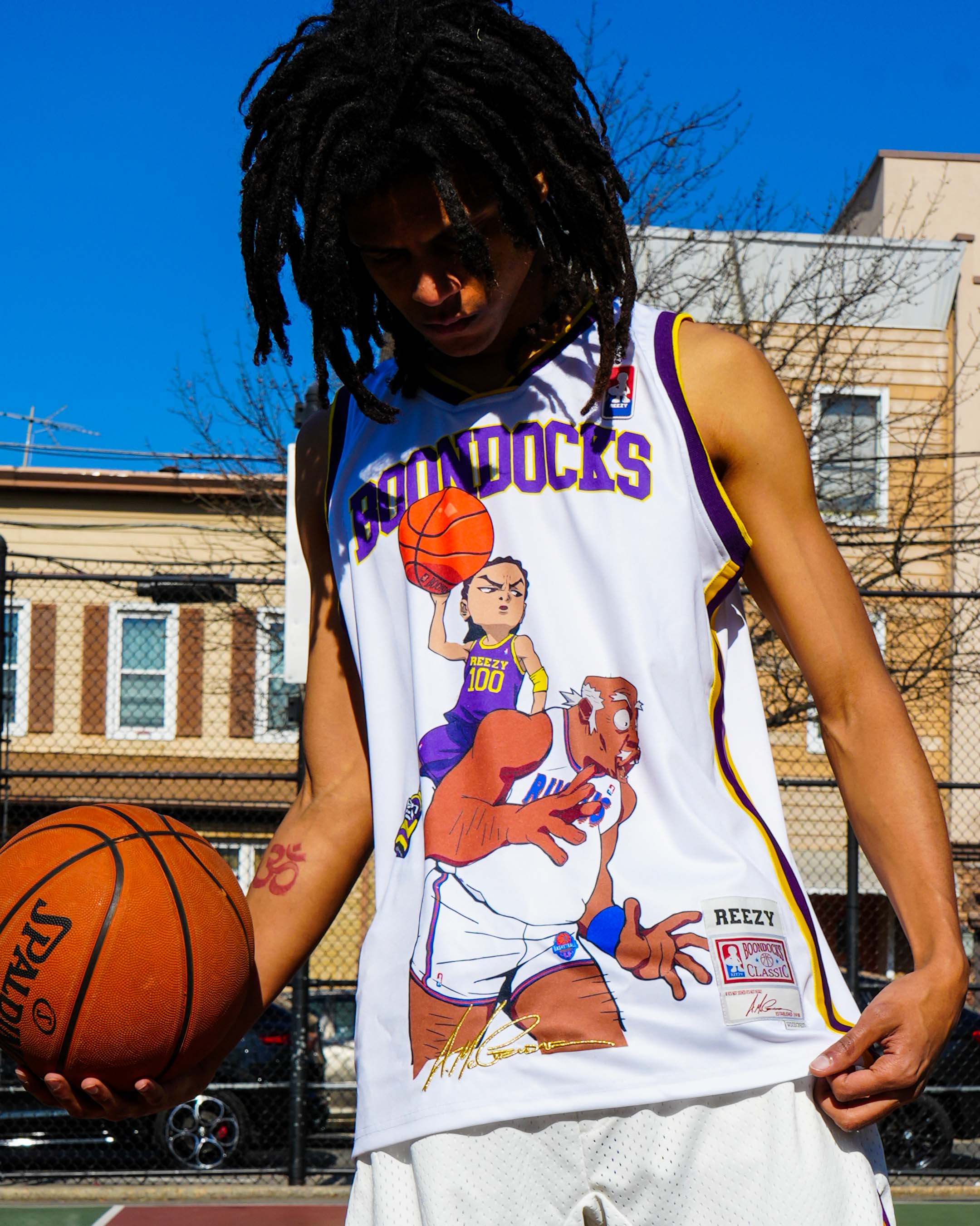 The Boondocks - Riley Dunk Basketball White Jersey