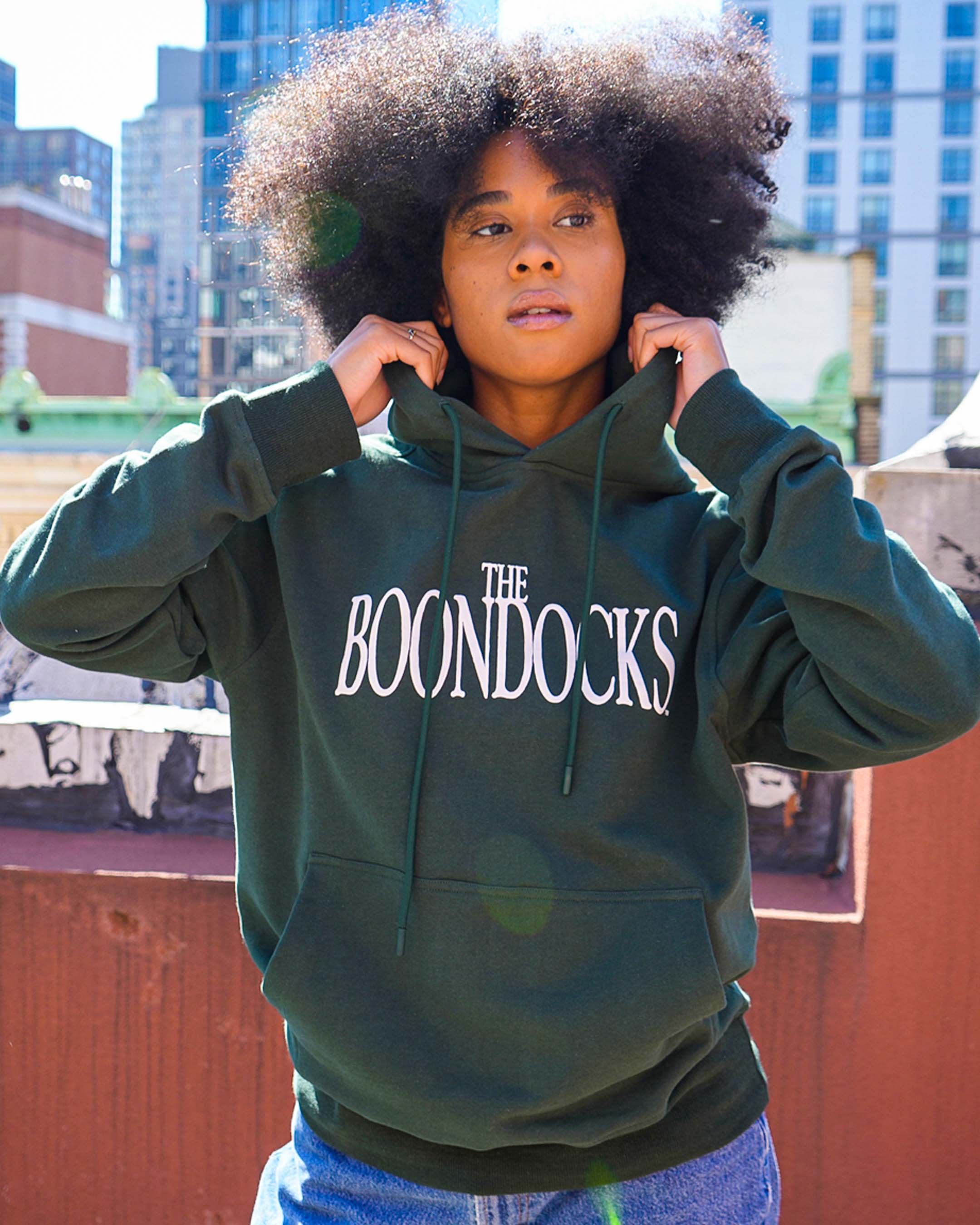 The Boondocks - Riley "WANTED" Forest Green Knit Hoodie