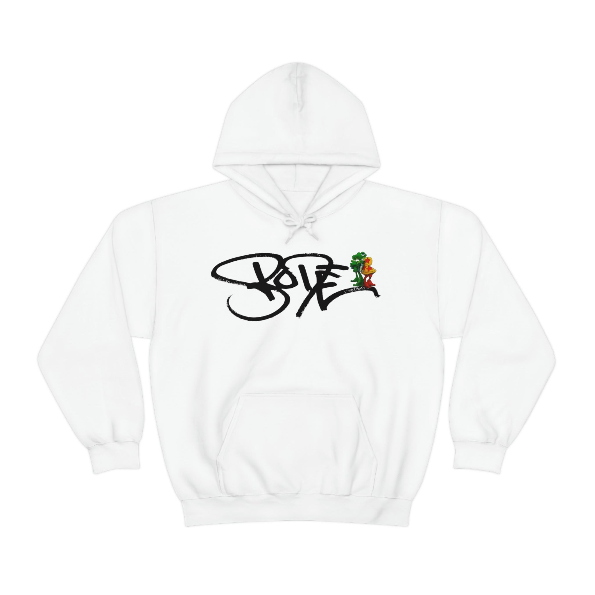 Bode Tour Logo Edición Limitada Sudadera Con Capucha De Doble Cara Blanco