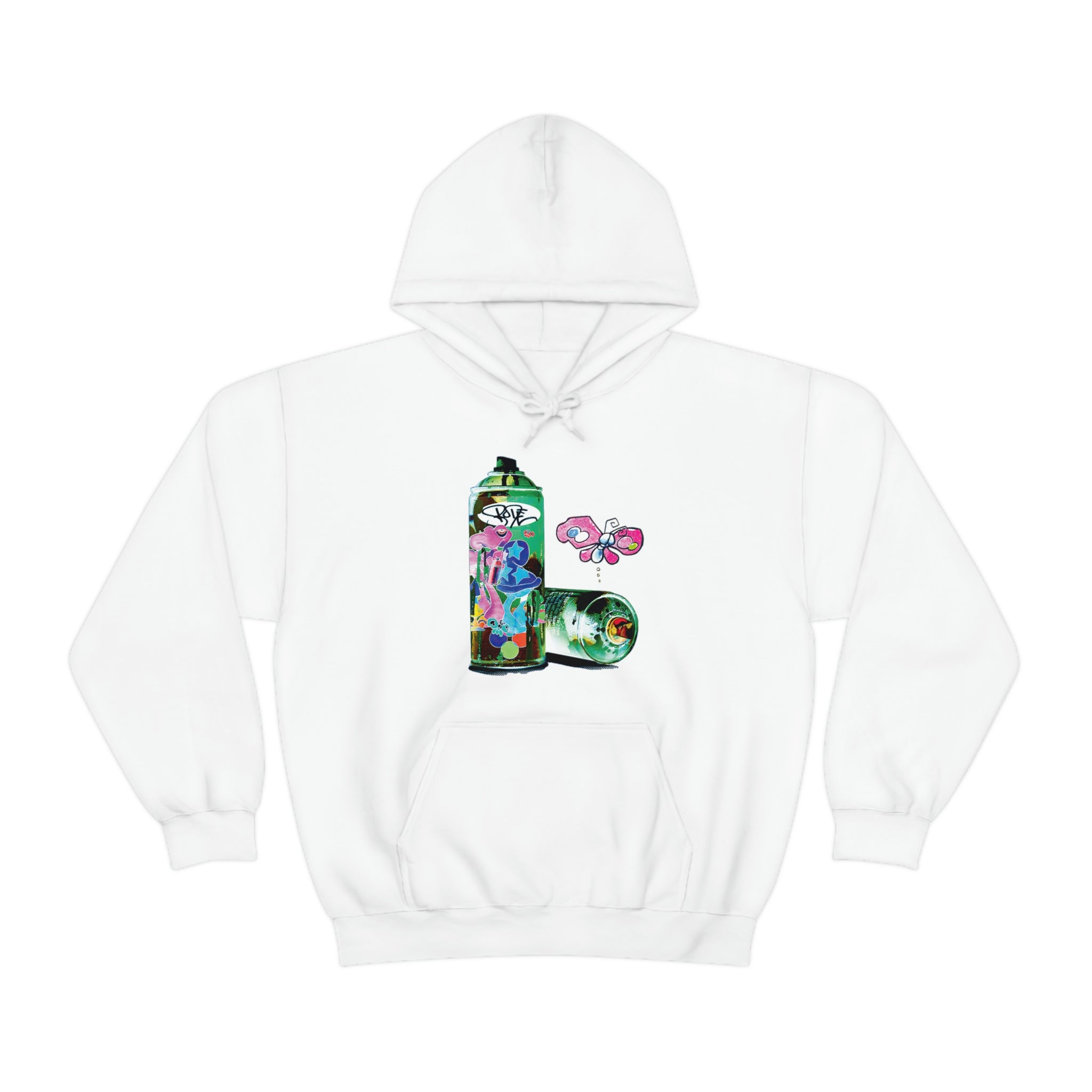 Bode Tour Spray Can Edición limitada Sudadera con capucha de doble cara Blanco