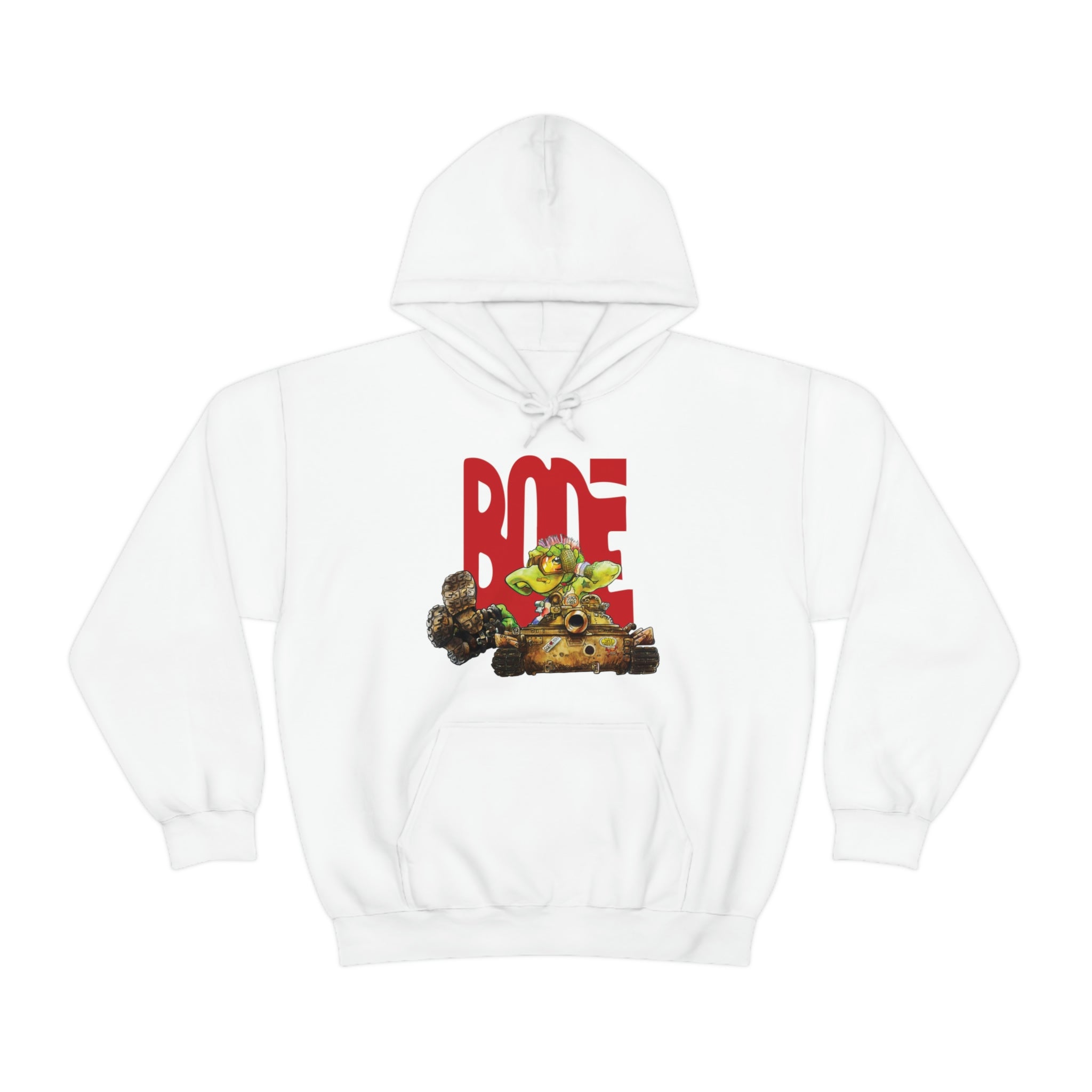 Bode World Tour "Tanking Around" Sudadera con capucha de doble cara de edición limitada Blanco